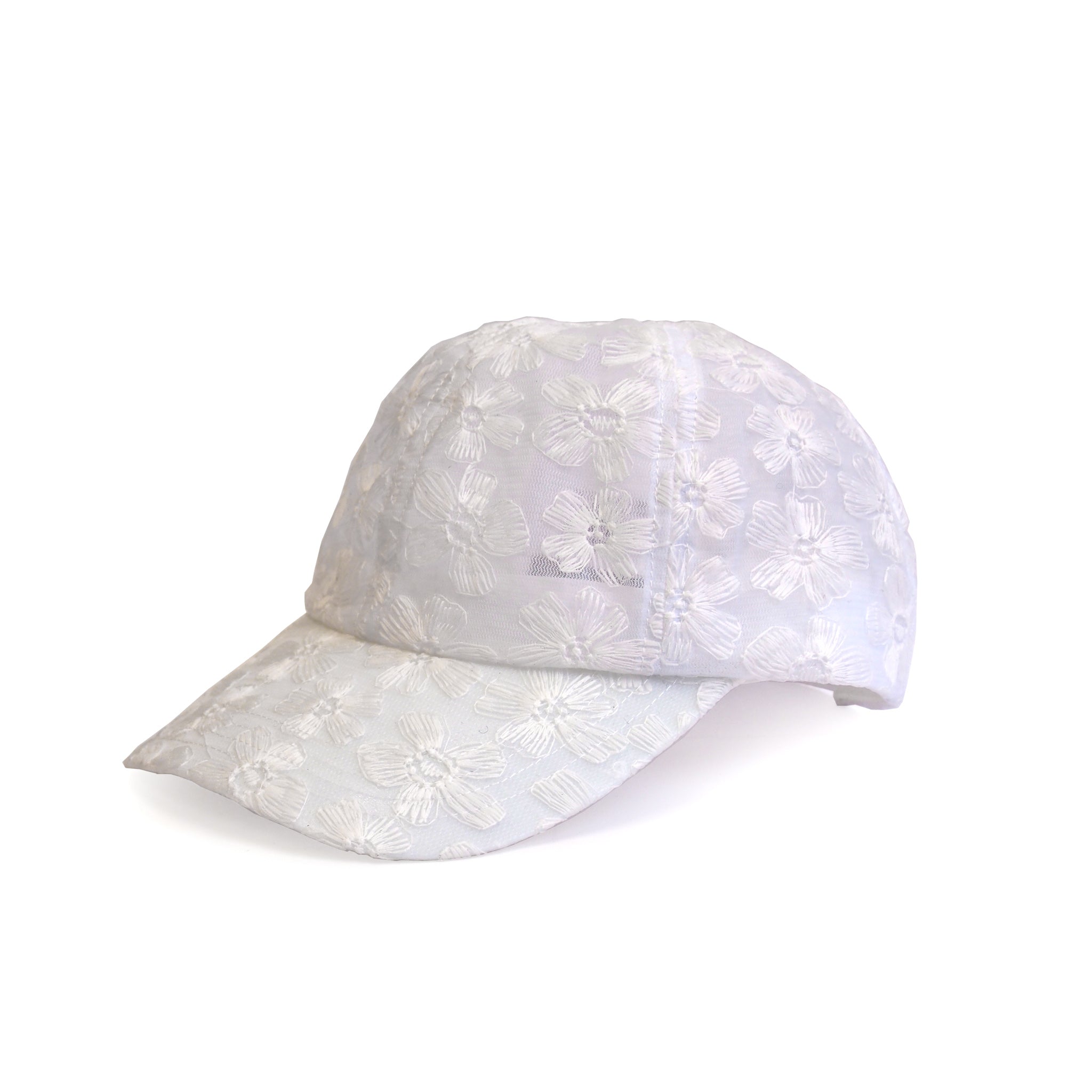 フラワーレースキャップ