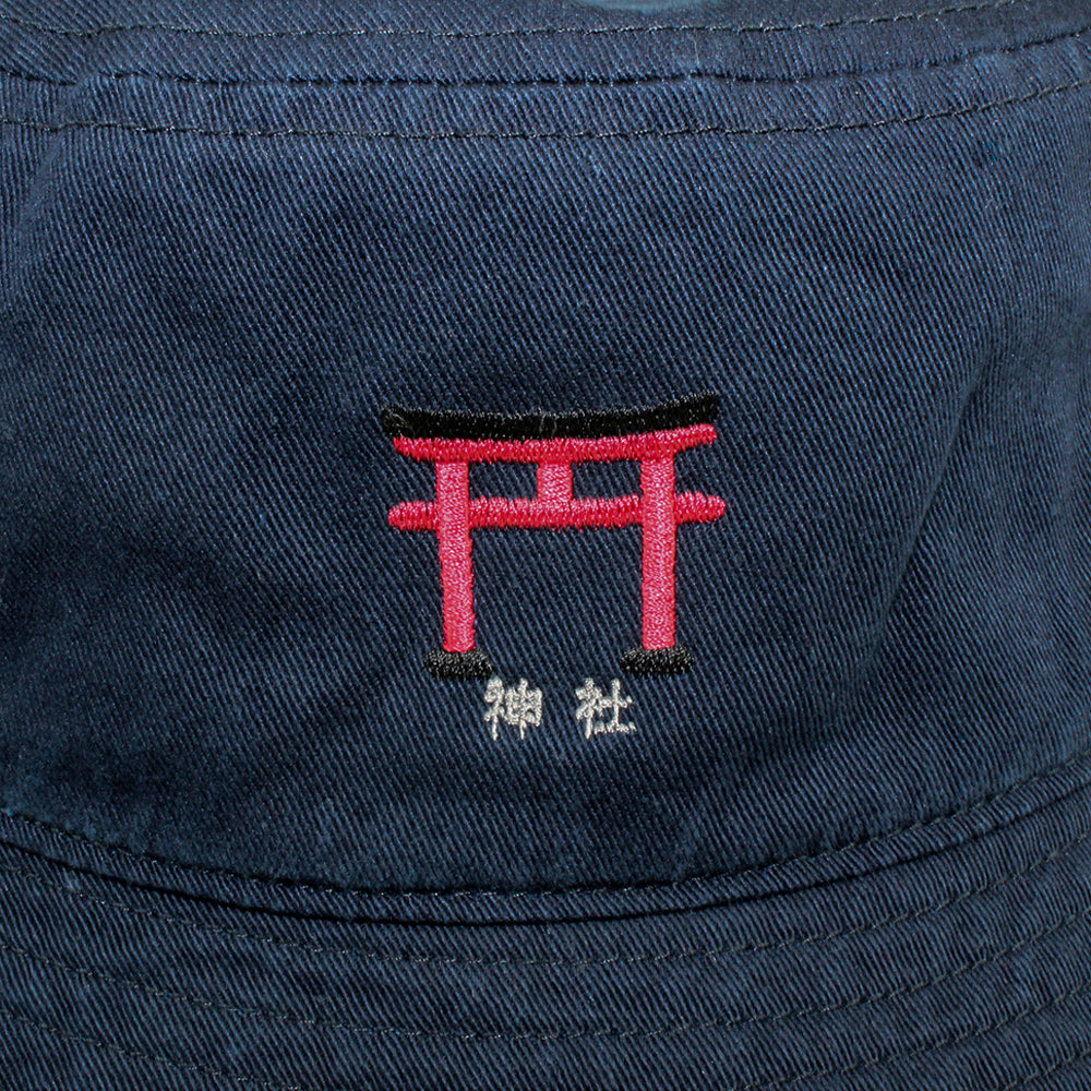神社HAT 刺繍バケットハット