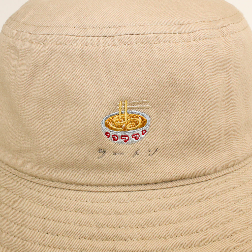 ラーメンHAT 刺繍バケットハット