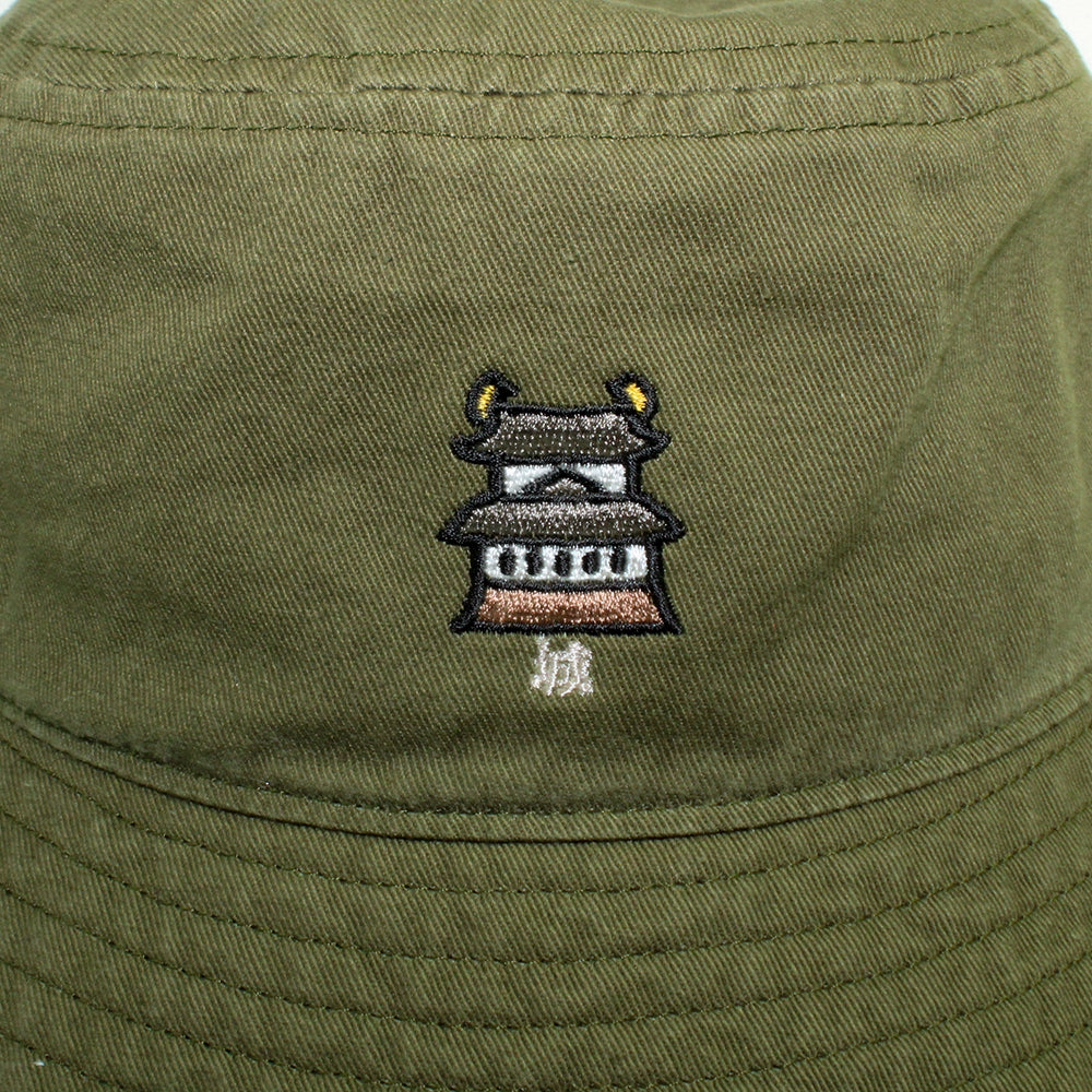 城HAT 刺繍バケットハット