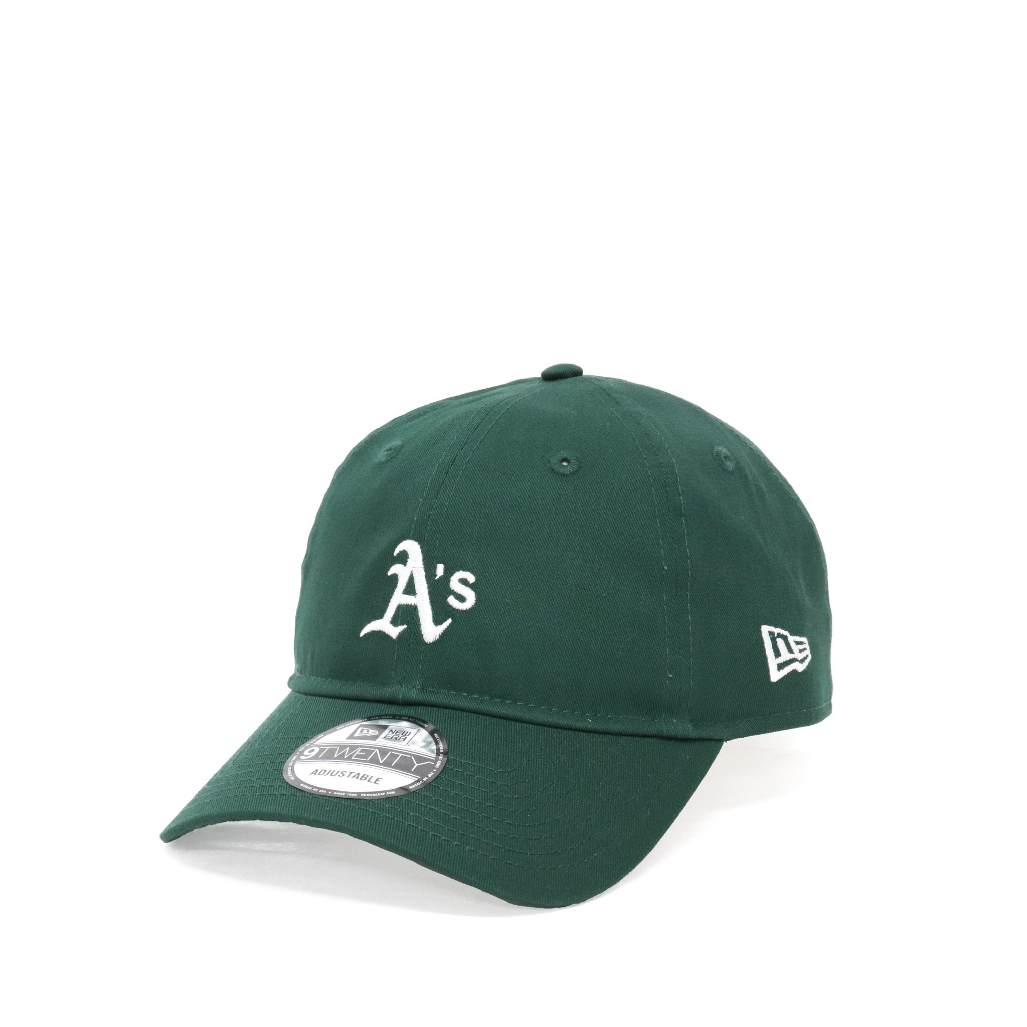 NEW ERA/ ニューエラ】9TWENTY MLB Side Logo オークランド・アスレチックス ミニロゴ ダークグリーン