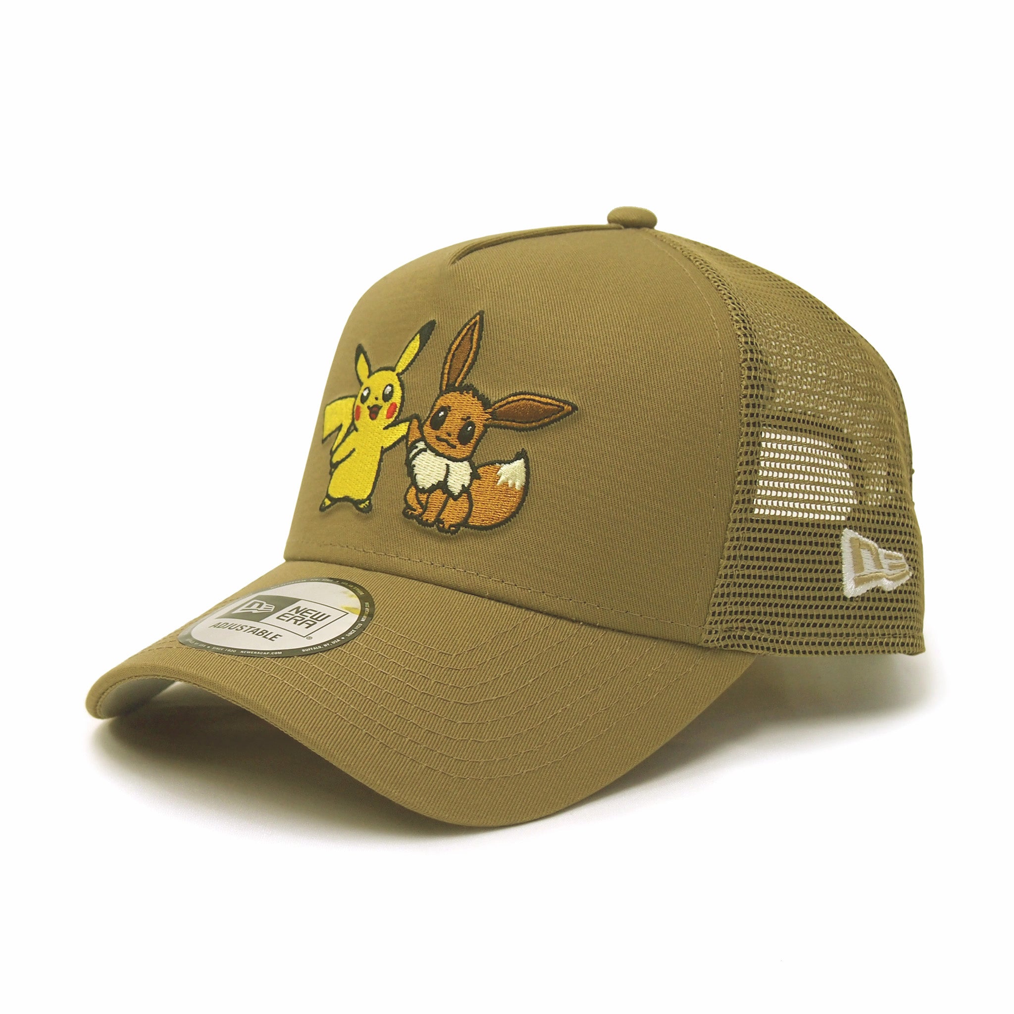 NEW ERA ニューエラ 9FORTY A-Frame トラッカー Pokémon ポケモン ピカチュウ イーブイ カーキ 1412434