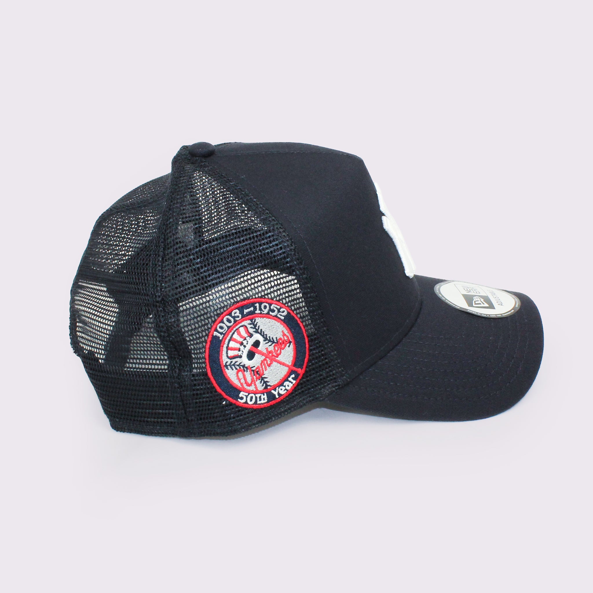 NEW ERA 9FORTY A-Frame トラッカー MLB Side Patch ニューヨーク・ヤンキース ネイビー