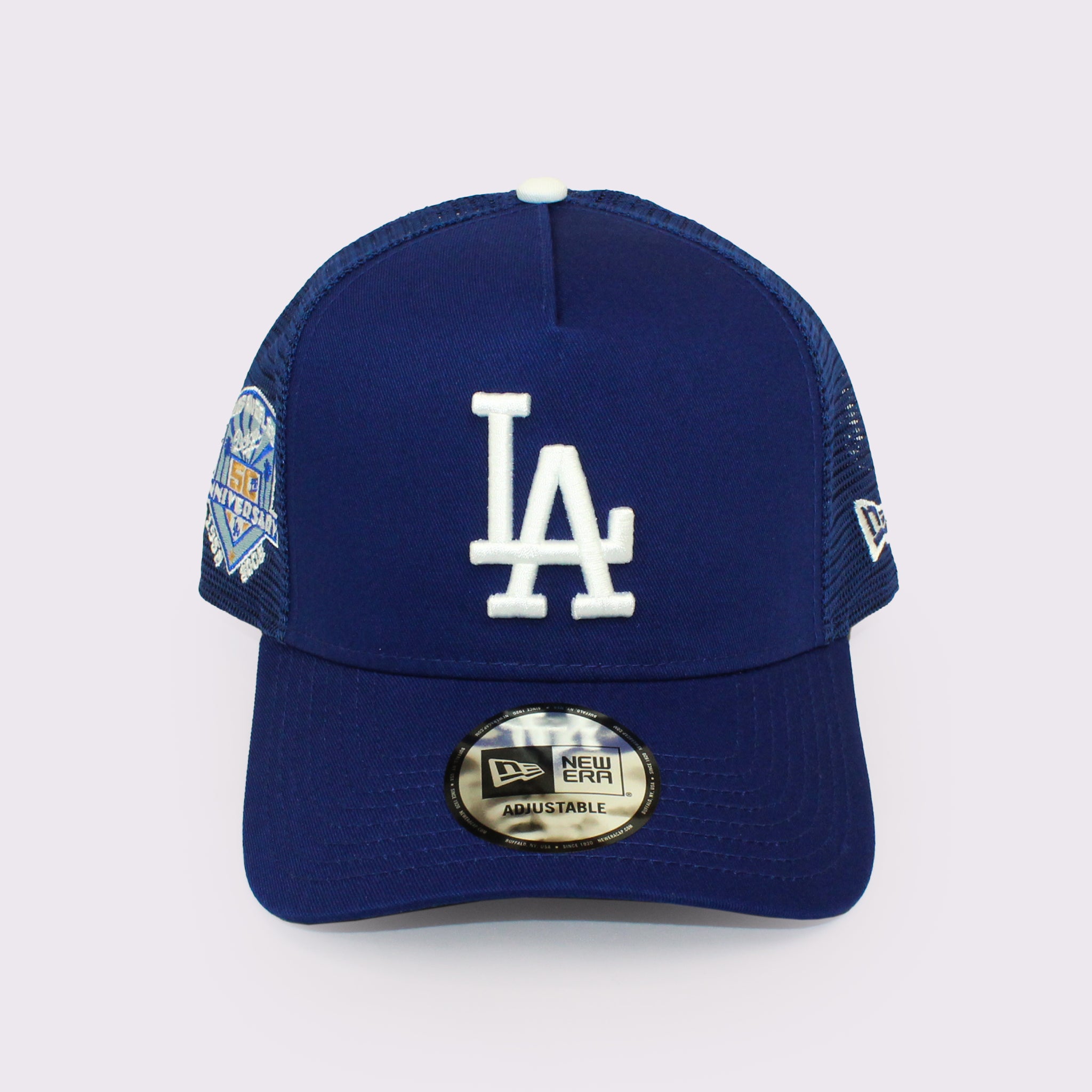NEW ERA 9FORTY A-Frame トラッカー MLB Side Patch ロサンゼルス・ドジャース ダークロイヤル