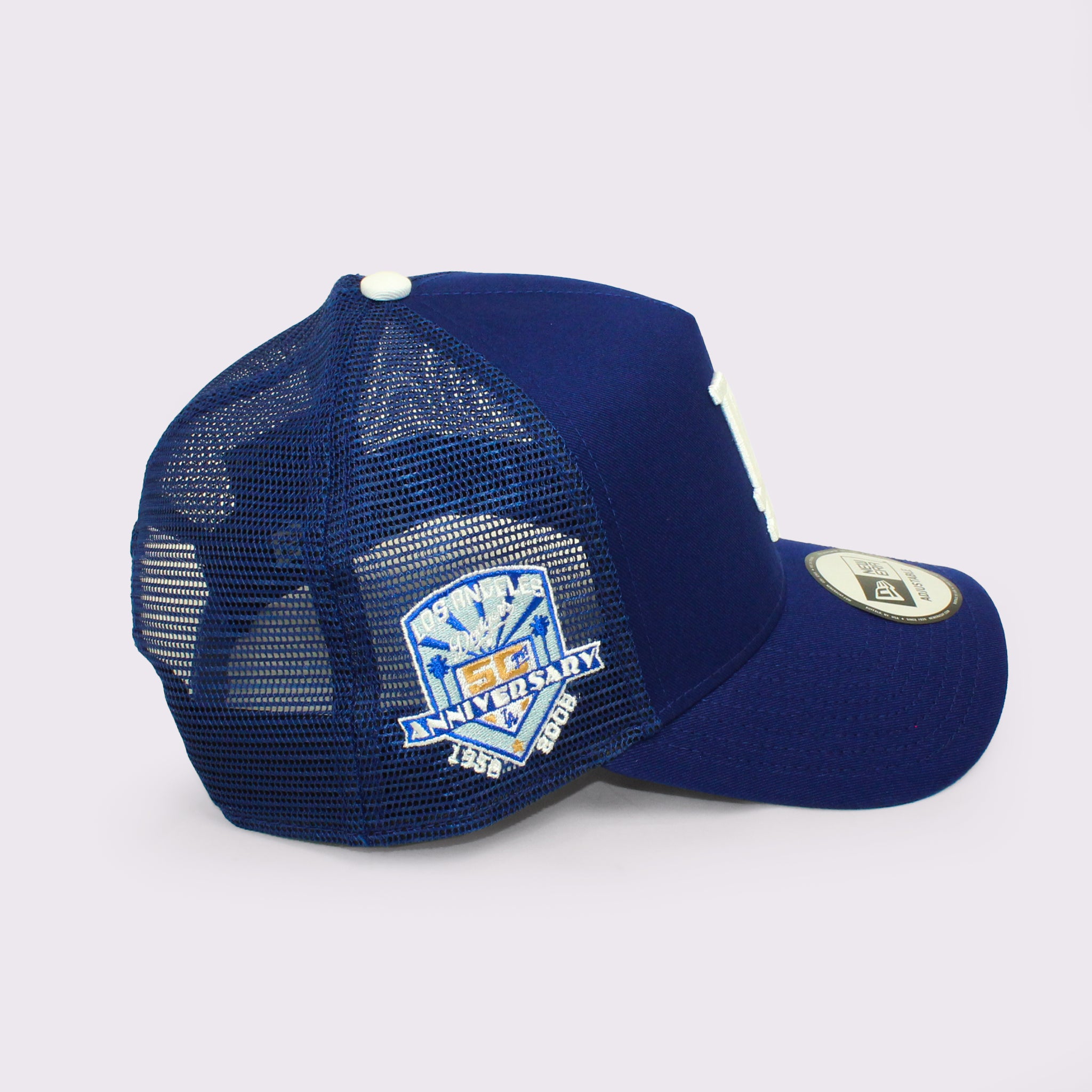 NEW ERA 9FORTY A-Frame トラッカー MLB Side Patch ロサンゼルス・ドジャース ダークロイヤル