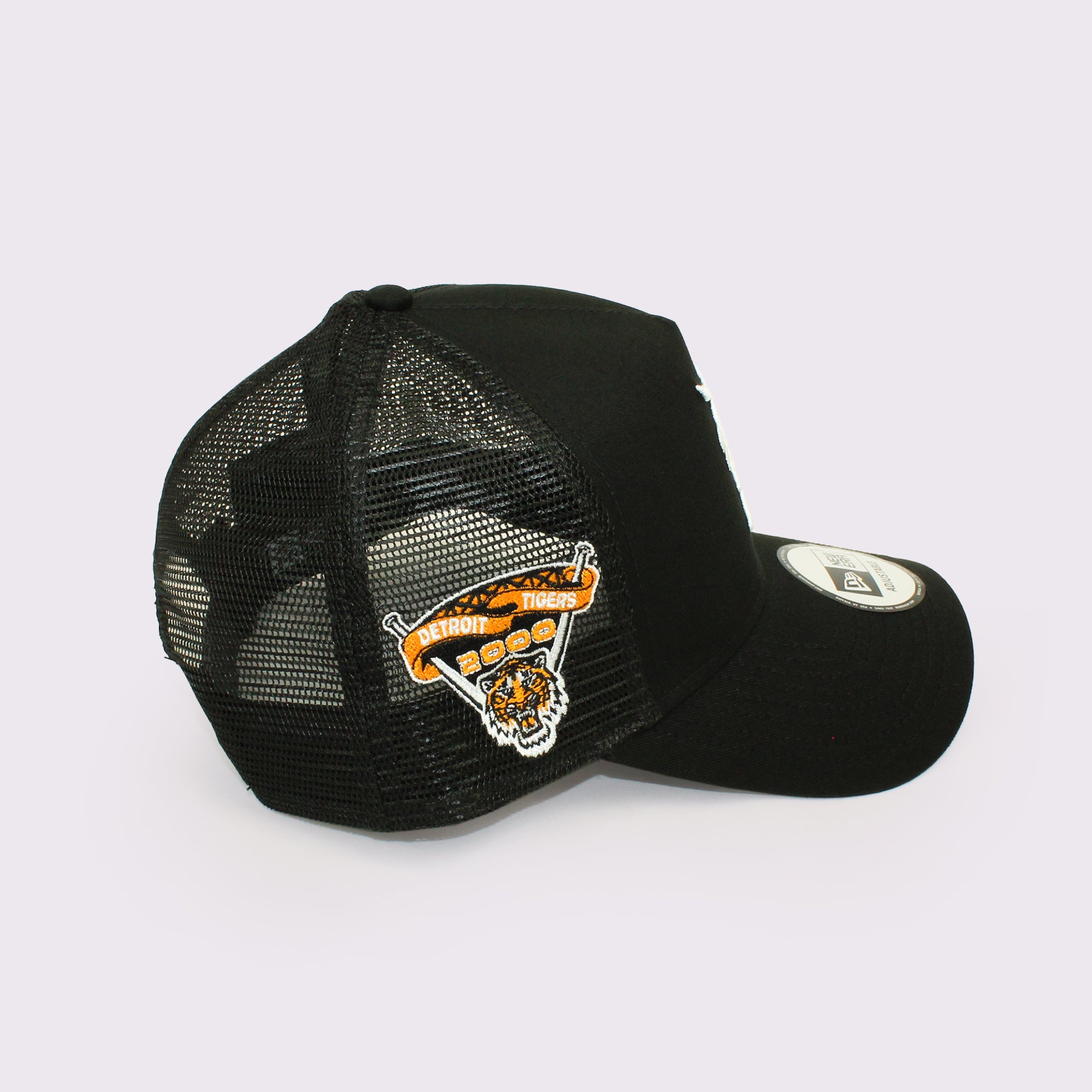 NEW ERA 9FORTY A-Frame トラッカー MLB Side Patch デトロイト・タイガース ブラック