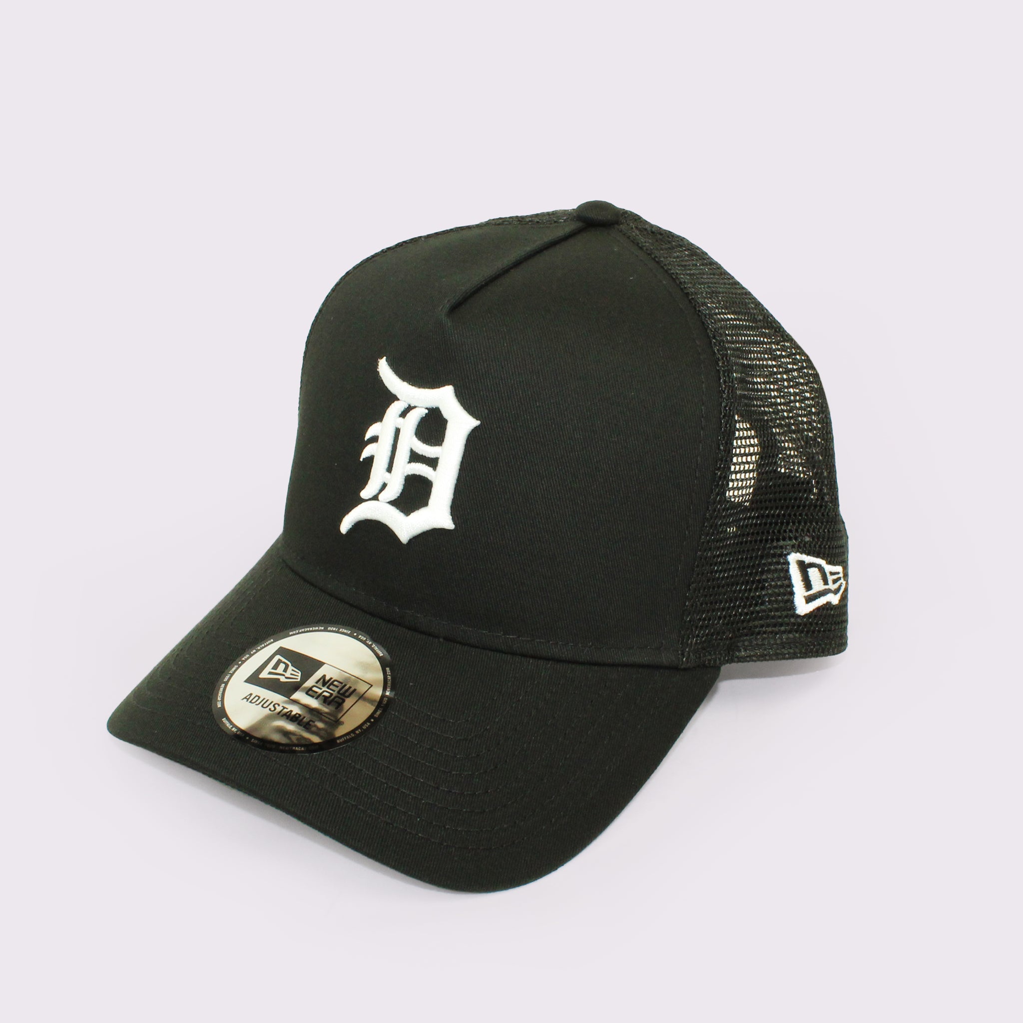 NEW ERA 9FORTY A-Frame トラッカー MLB Side Patch デトロイト・タイガース ブラック