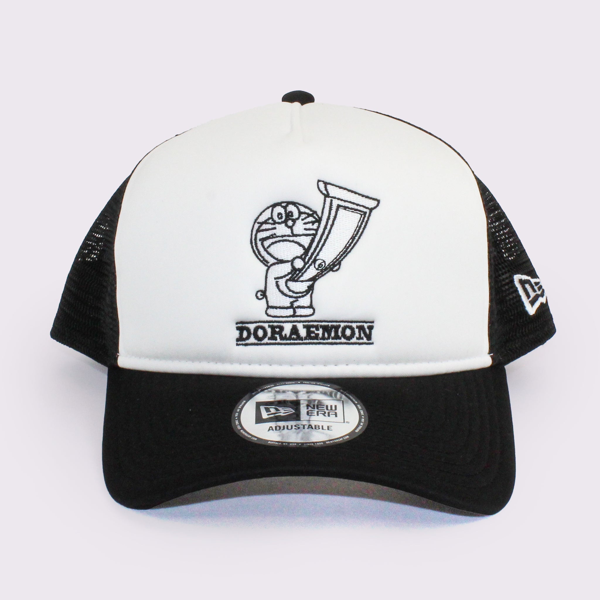 NEW ERA 9FORTY A-Frame トラッカー ドラえもん ドローイング ホワイト / ブラック |【公式】帽子専門店 ATRENA(アトレナ) オンラインストア