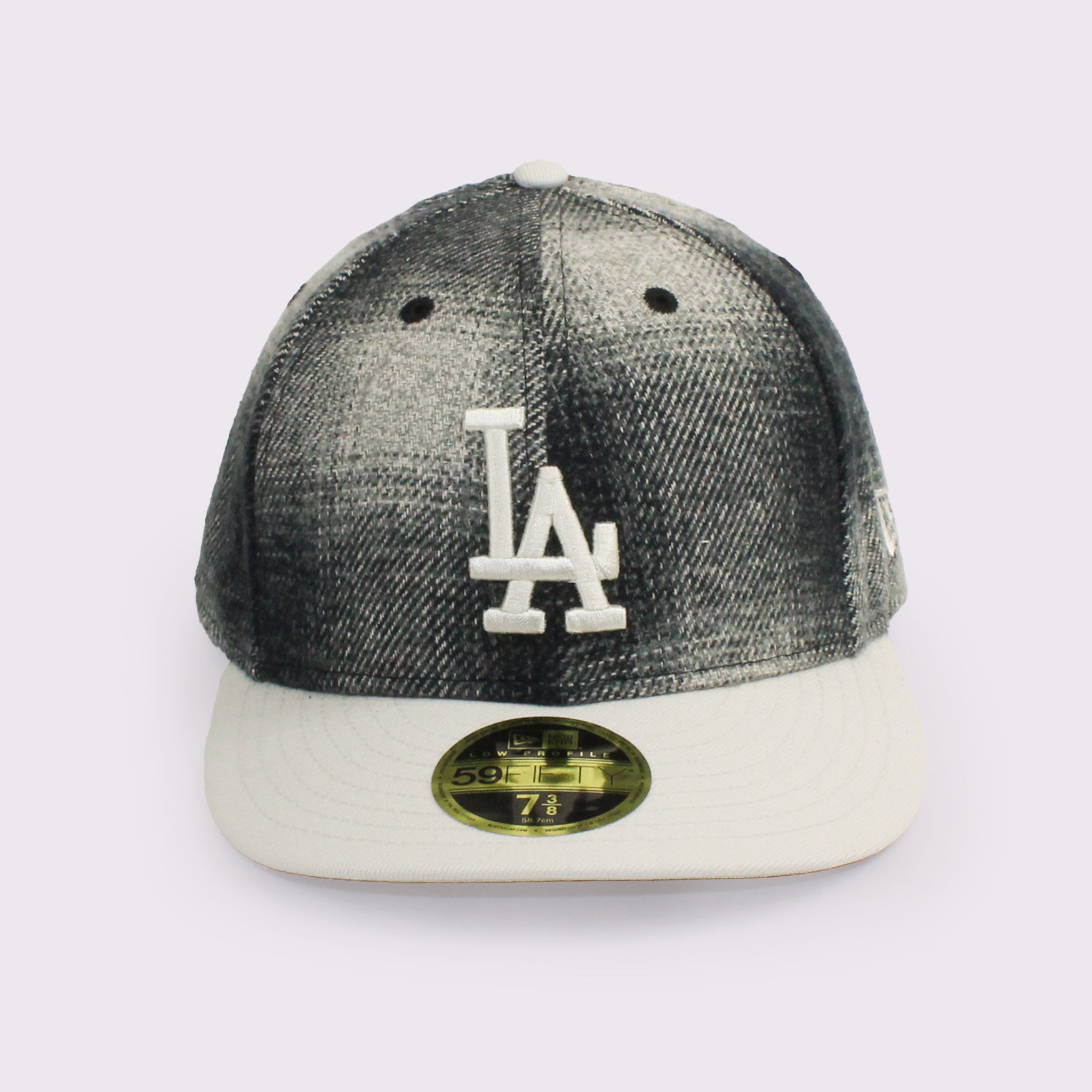 NEW ERA LP 59FIFTY MLB Plaid Flannel フランネル チェック ロサンゼルス・ドジャース ブラック ストーン