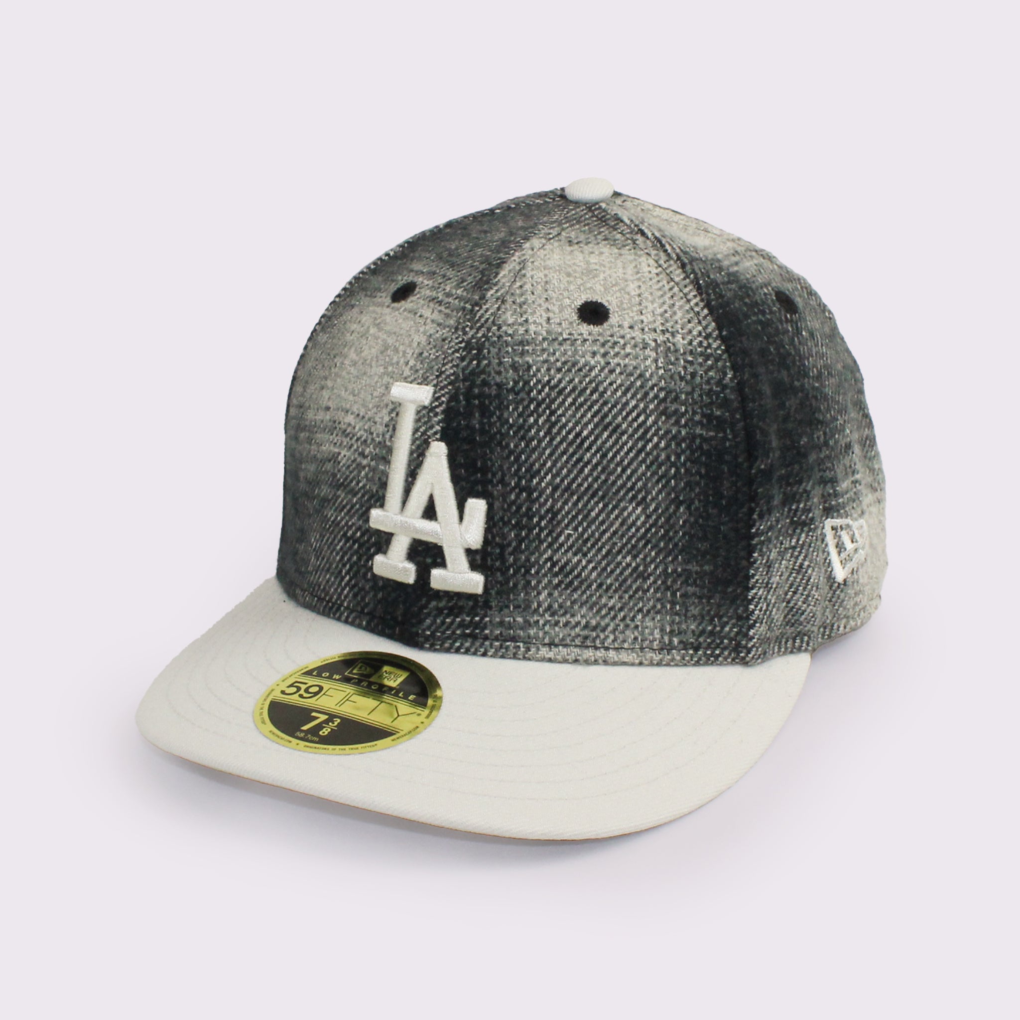 NEW ERA LP 59FIFTY MLB Plaid Flannel フランネル チェック ロサンゼルス・ドジャース ブラック ストーン