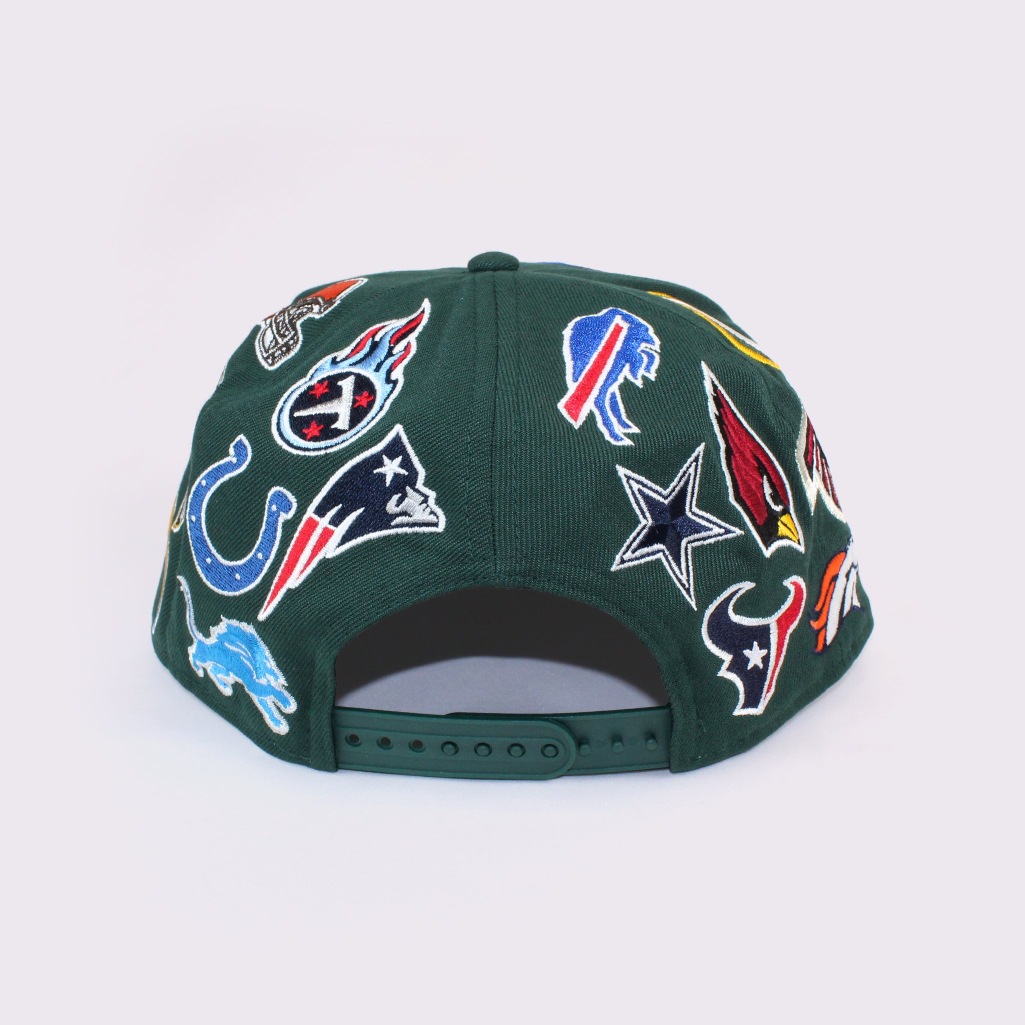 NEW ERA 9FIFTY Team Logo Allover NFL ダークグリーン M/L