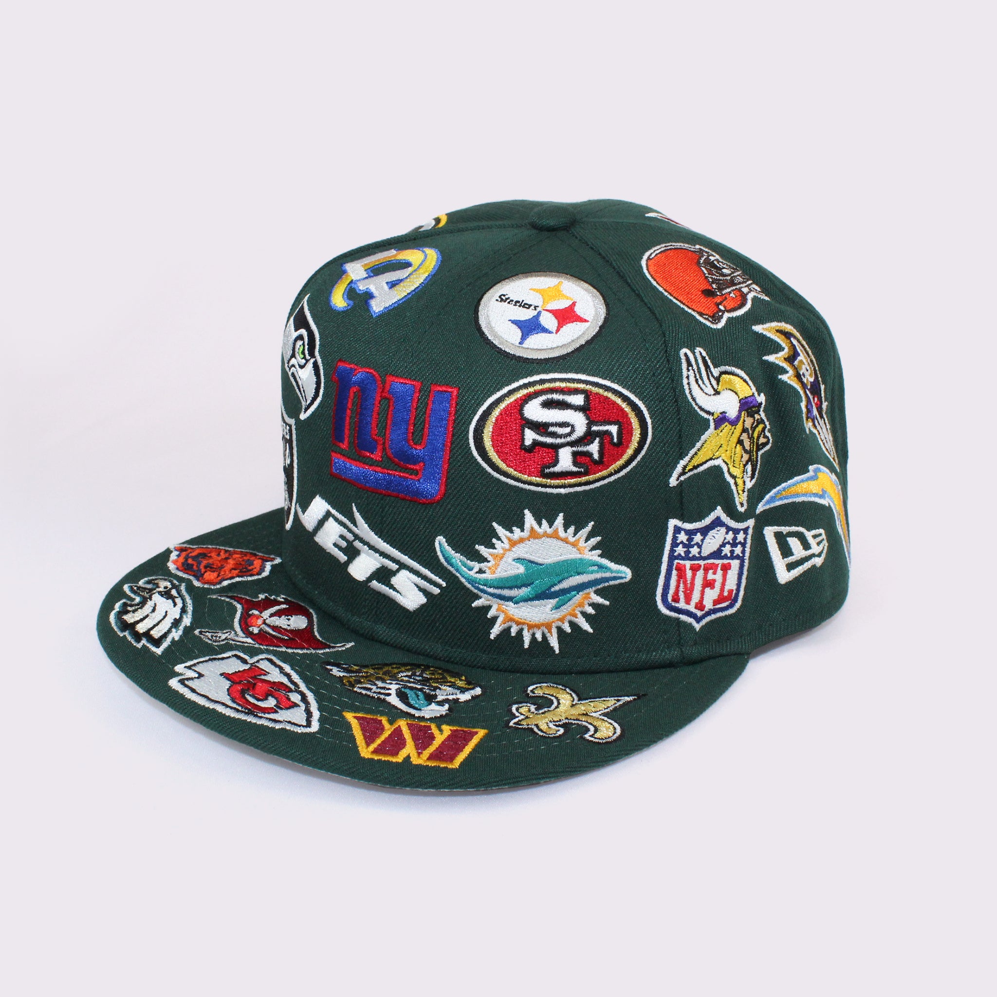 NEW ERA 9FIFTY Team Logo Allover NFL ダークグリーン M/L