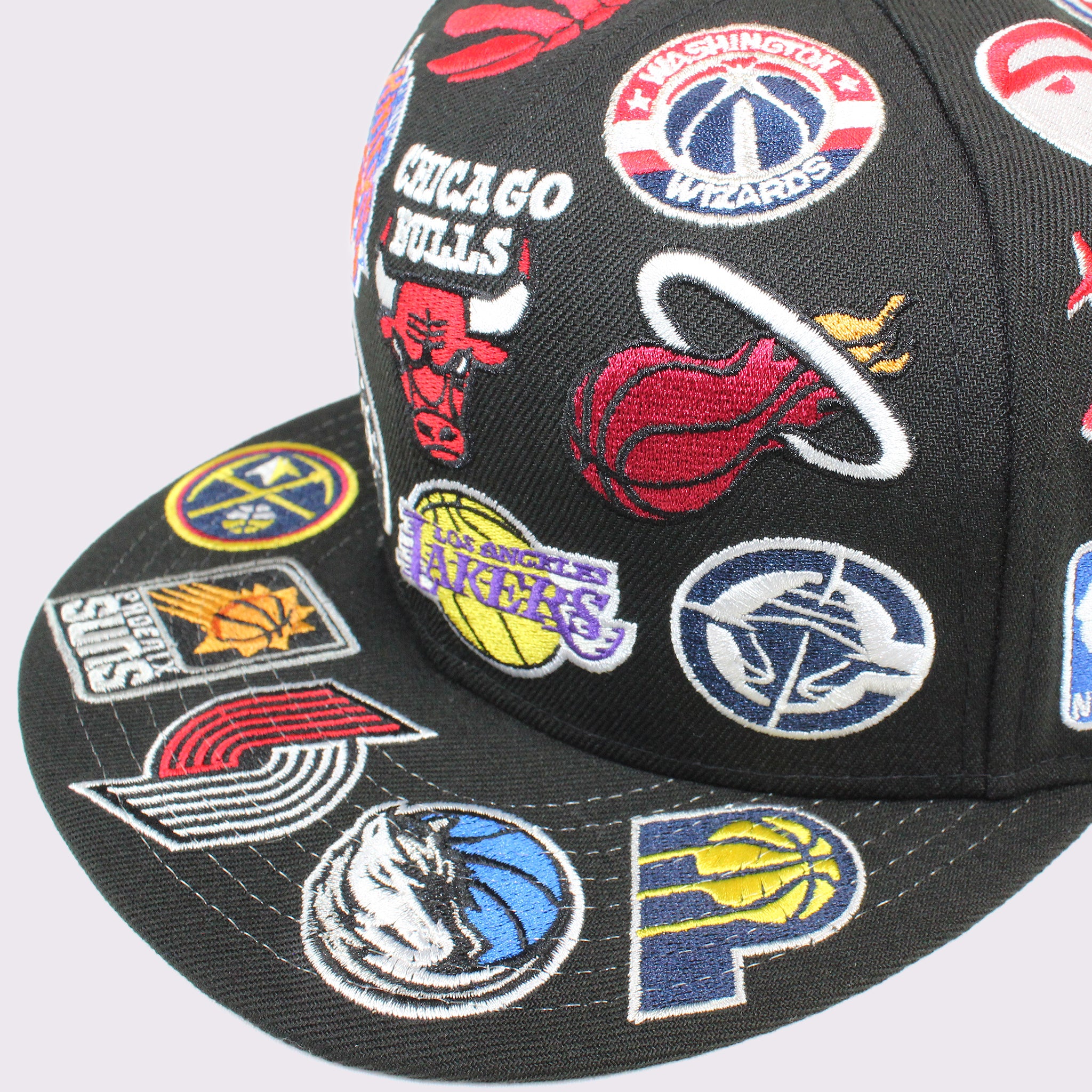 NEW ERA 9FIFTY Team Logo Allover NBA ブラック M/L