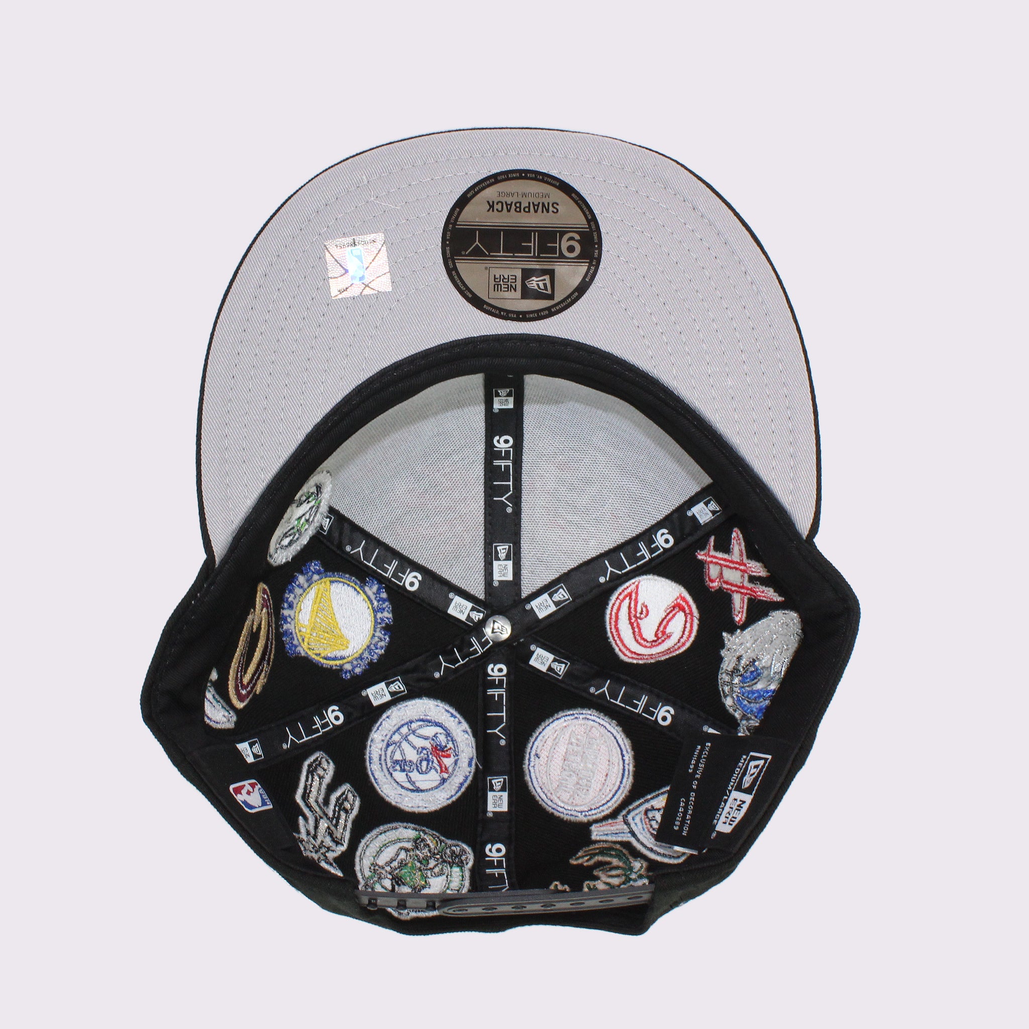 NEW ERA 9FIFTY Team Logo Allover NBA ブラック M/L