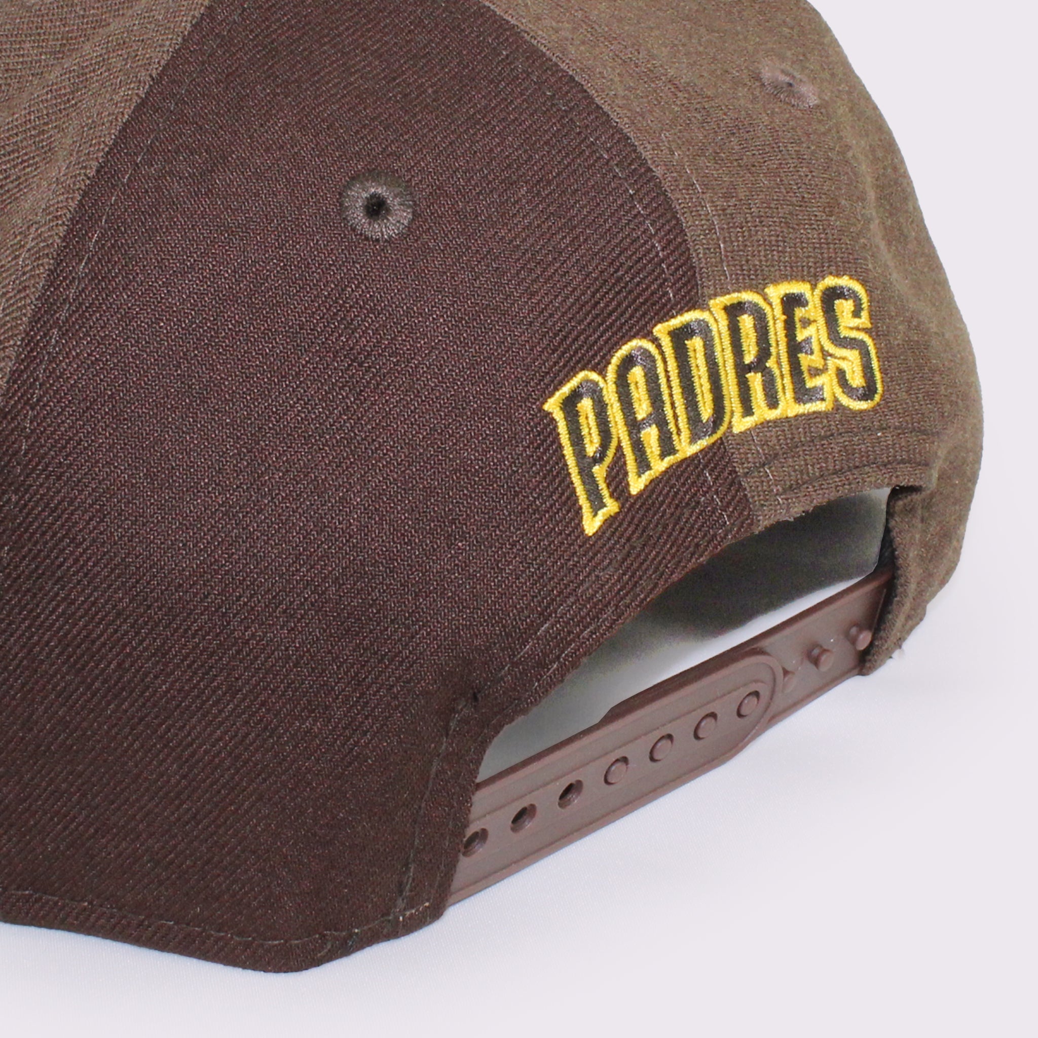 NEW ERA 9FIFTY ソフトバックラム MLB ダブルロゴ サンディエゴ・パドレス クーパーズタウン バーントウッド ケリーグリーン