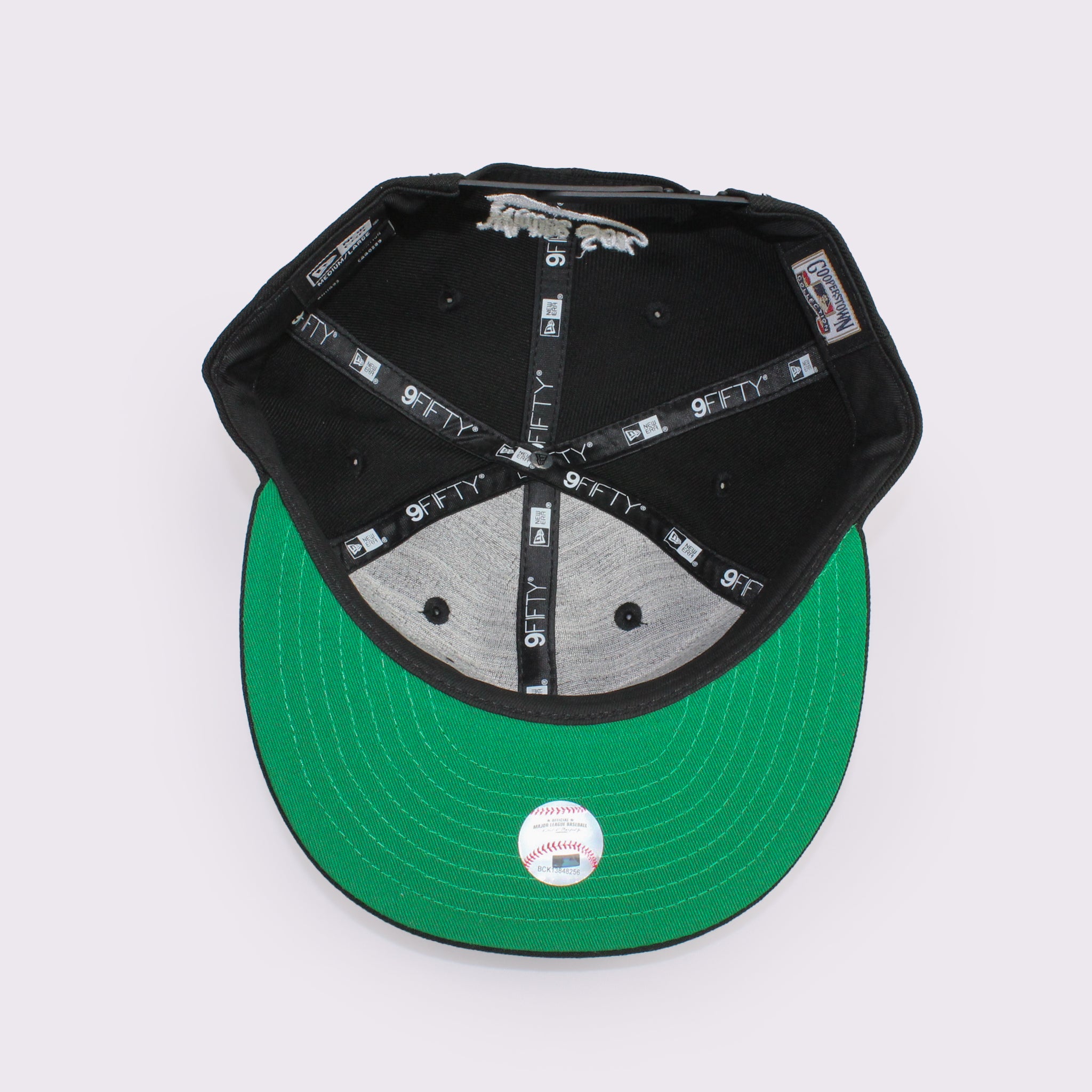 NEW ERA 9FIFTY ソフトバックラム MLB ダブルロゴ シカゴ・ホワイトソックス クーパーズタウン ブラック ケリーグリーン