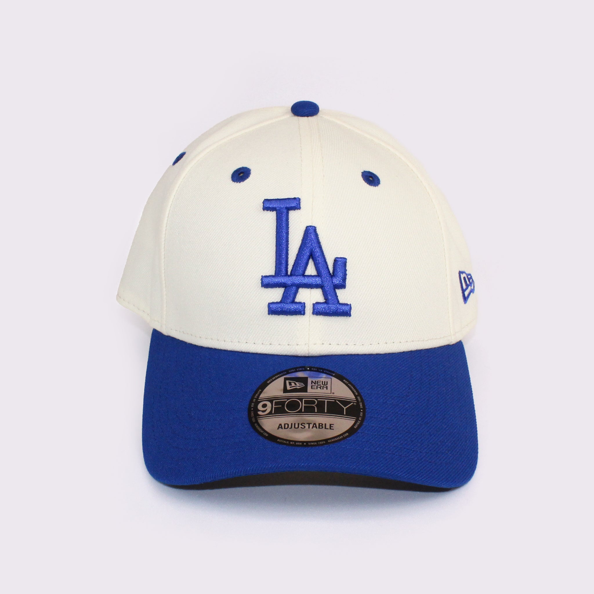 NEW ERA 9FORTY 2-Tone Woven Label ロサンゼルス・ドジャース クローム ロイヤルバイザー