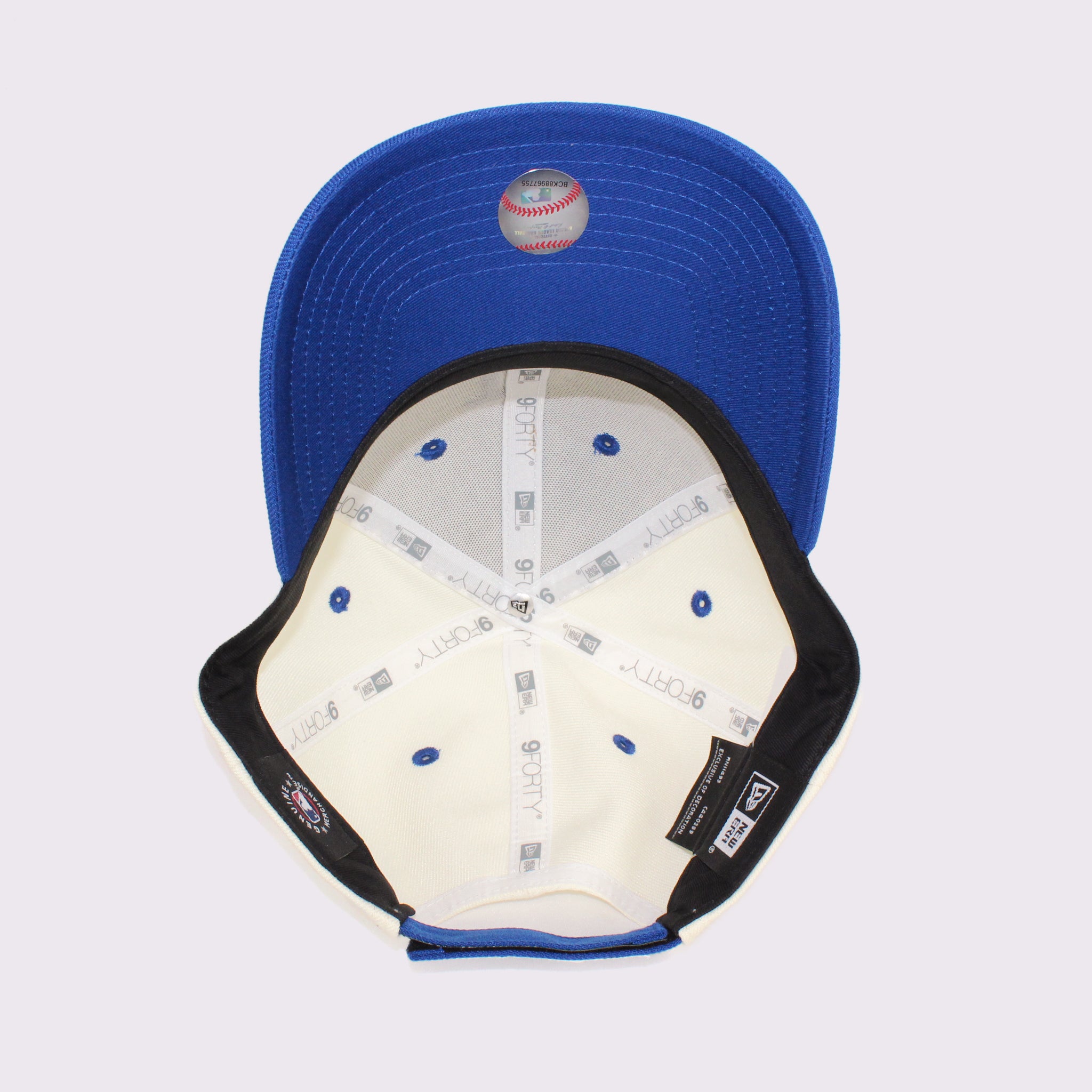 NEW ERA 9FORTY 2-Tone Woven Label ロサンゼルス・ドジャース クローム ロイヤルバイザー