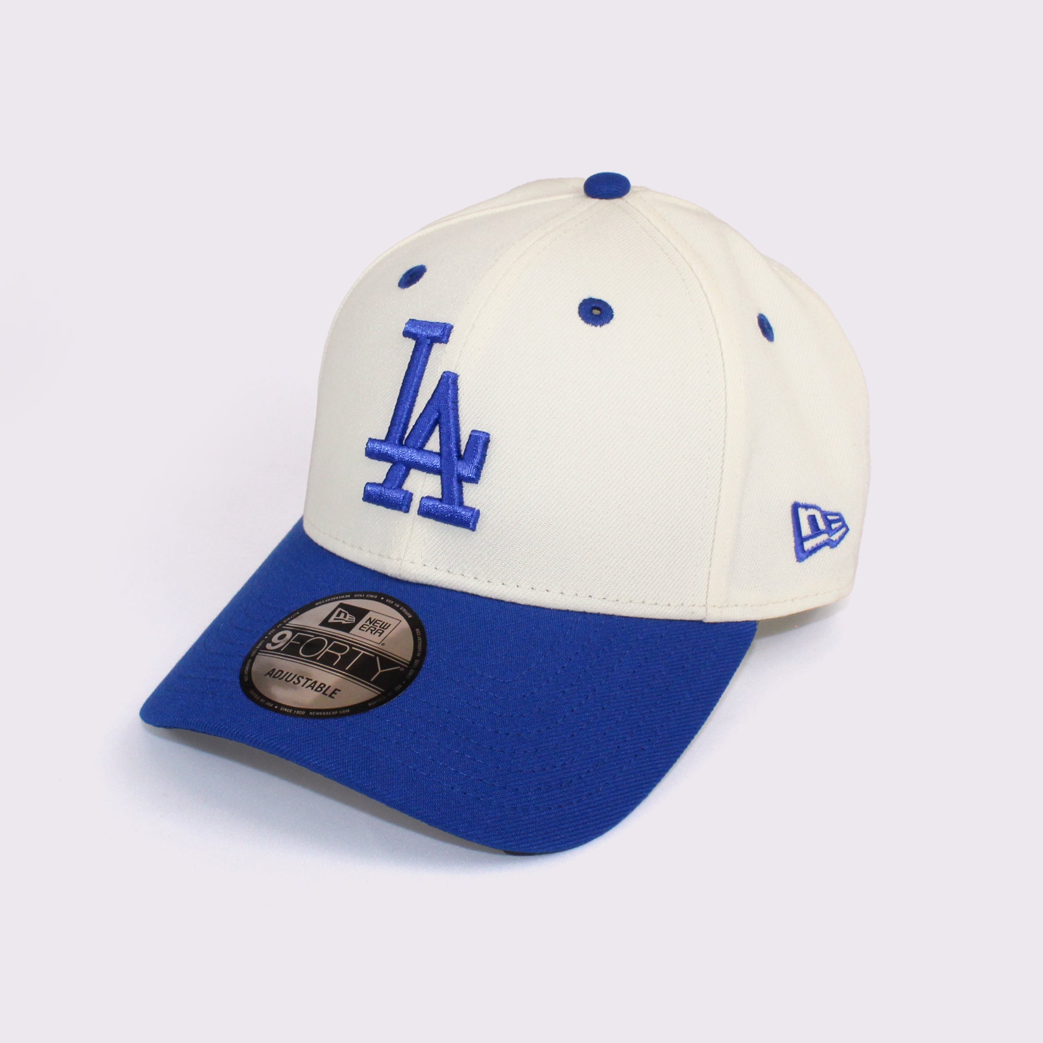 NEW ERA 9FORTY 2-Tone Woven Label ロサンゼルス・ドジャース クローム ロイヤルバイザー