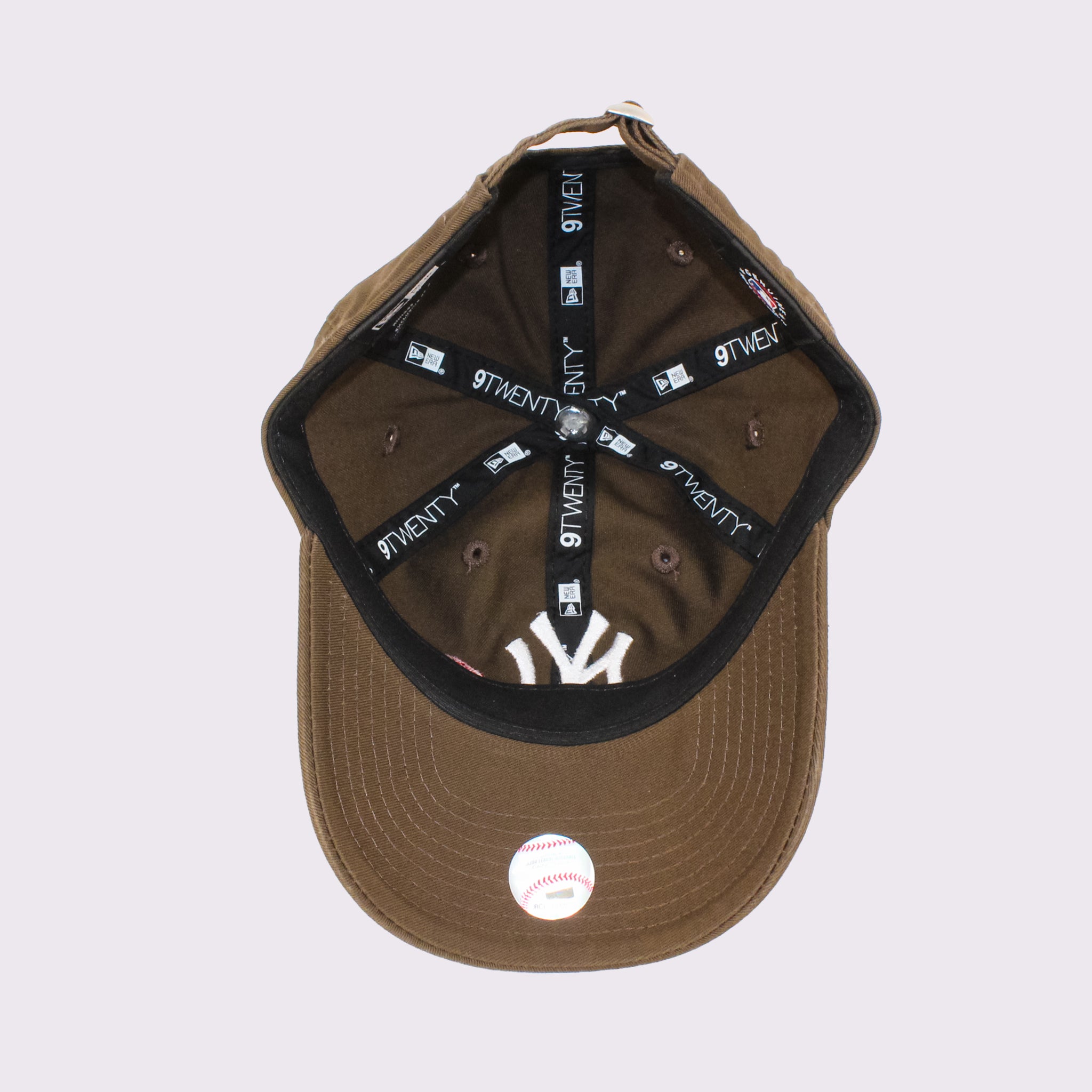 NEW ERA キッズ Youth 9TWENTY ローズ エンブロイダリー ニューヨーク・ヤンキース ウォルナット