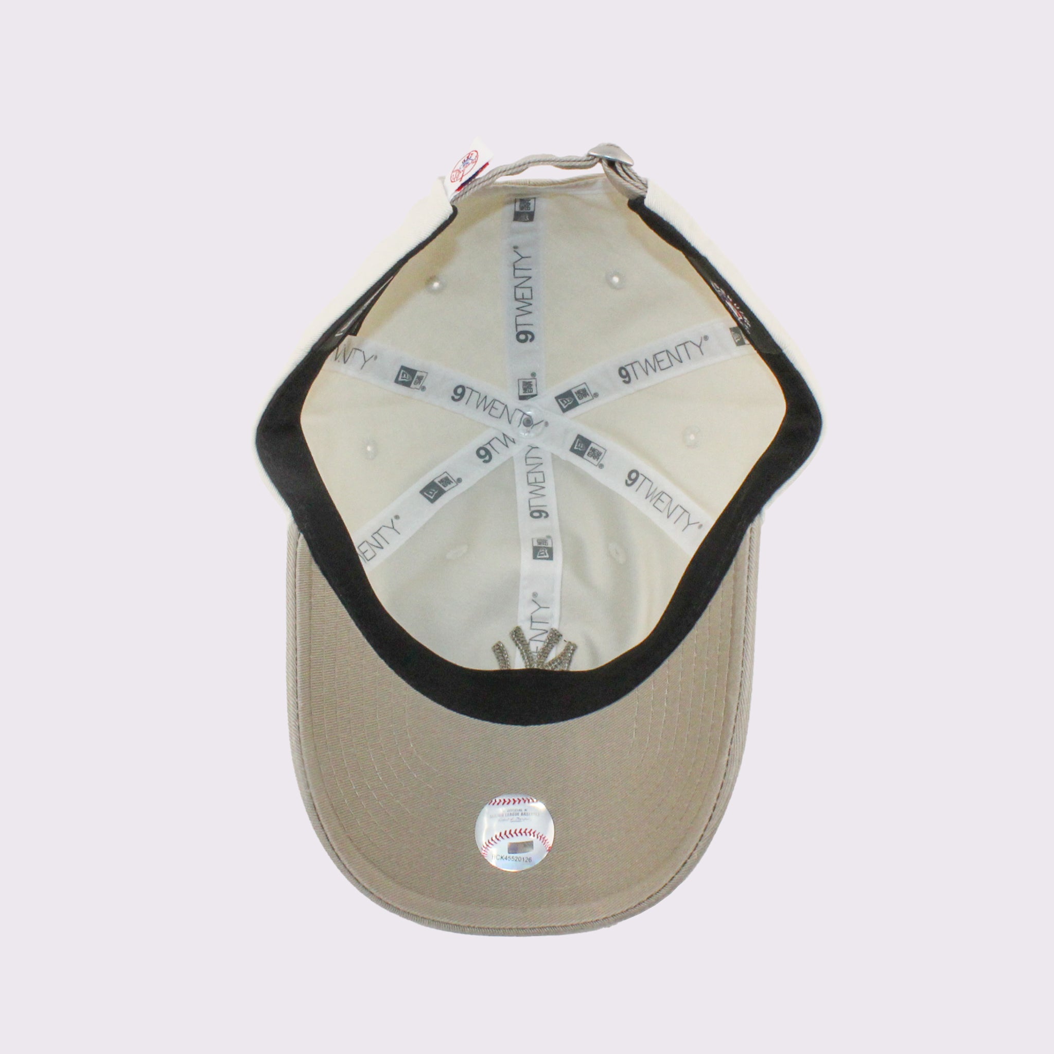 NEW ERA キッズ Youth 9TWENTY MLB Chain Stitch チェーンステッチ ニューヨーク・ヤンキース アイボリー/ペブル