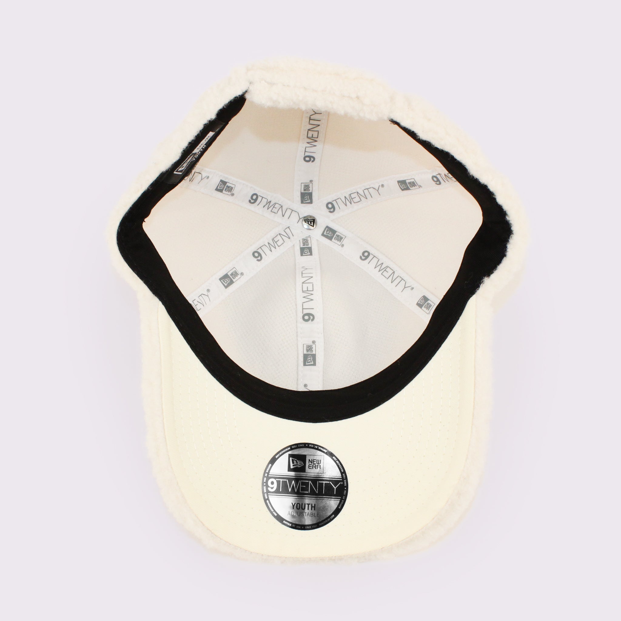 NEW ERA キッズ Youth 9TWENTY Boa Fleece ボアフリース ベーシック オフホワイト