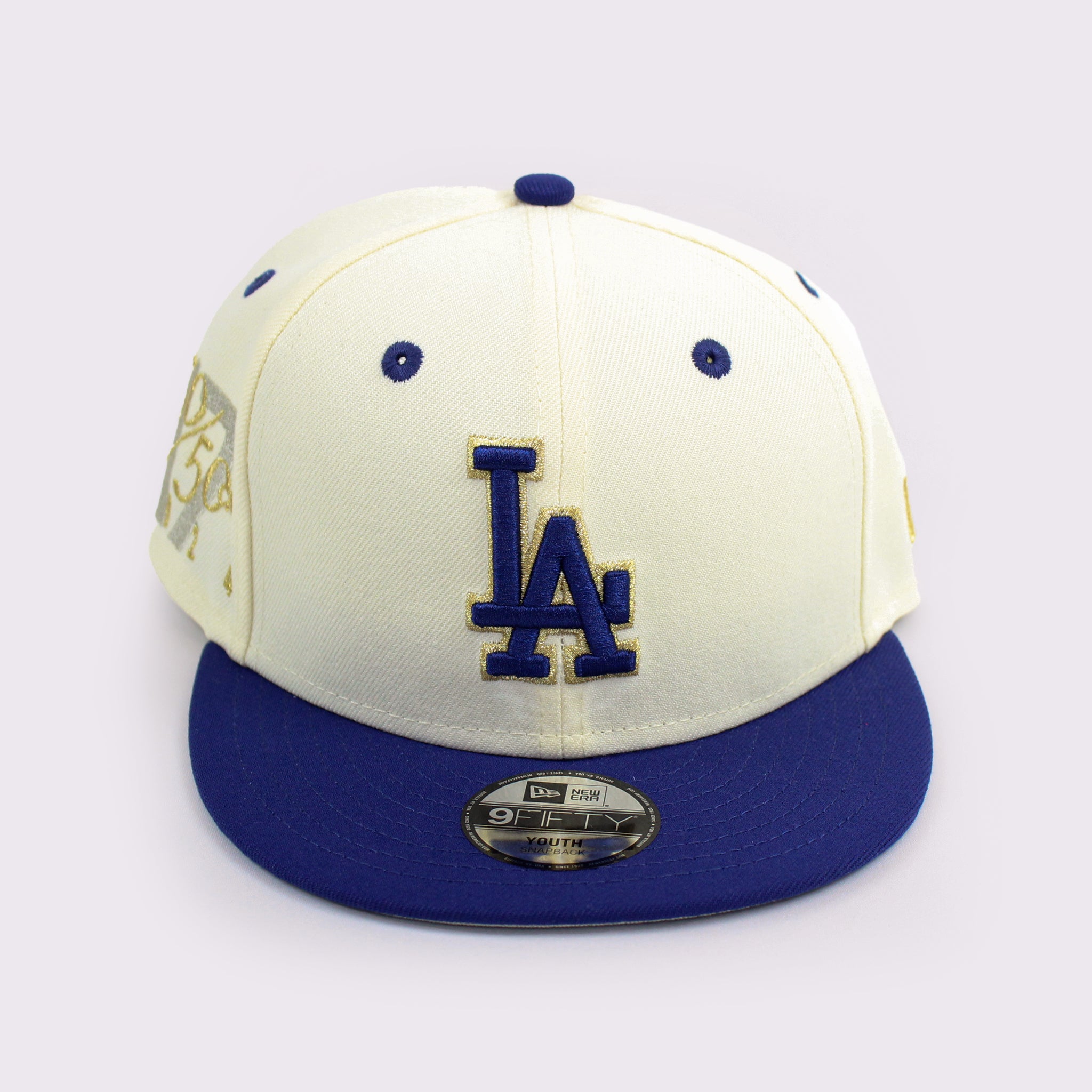 NEW ERA キッズ Youth 9FIFTY Los Angeles Dodgers 50-50 Club Pack ロサンゼルス・ドジャース クロームホワイト ダークロイヤルバイザー