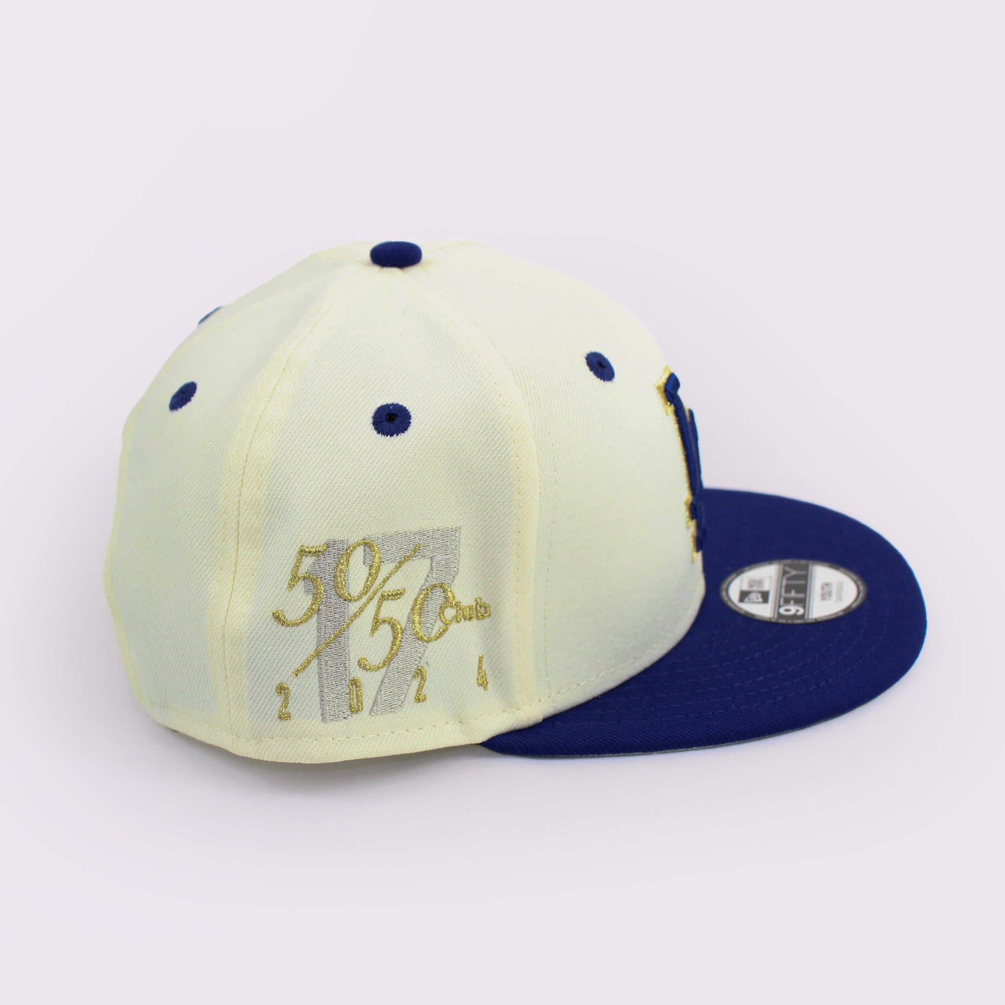 NEW ERA キッズ Youth 9FIFTY Los Angeles Dodgers 50-50 Club Pack ロサンゼルス・ドジャース クロームホワイト ダークロイヤルバイザー
