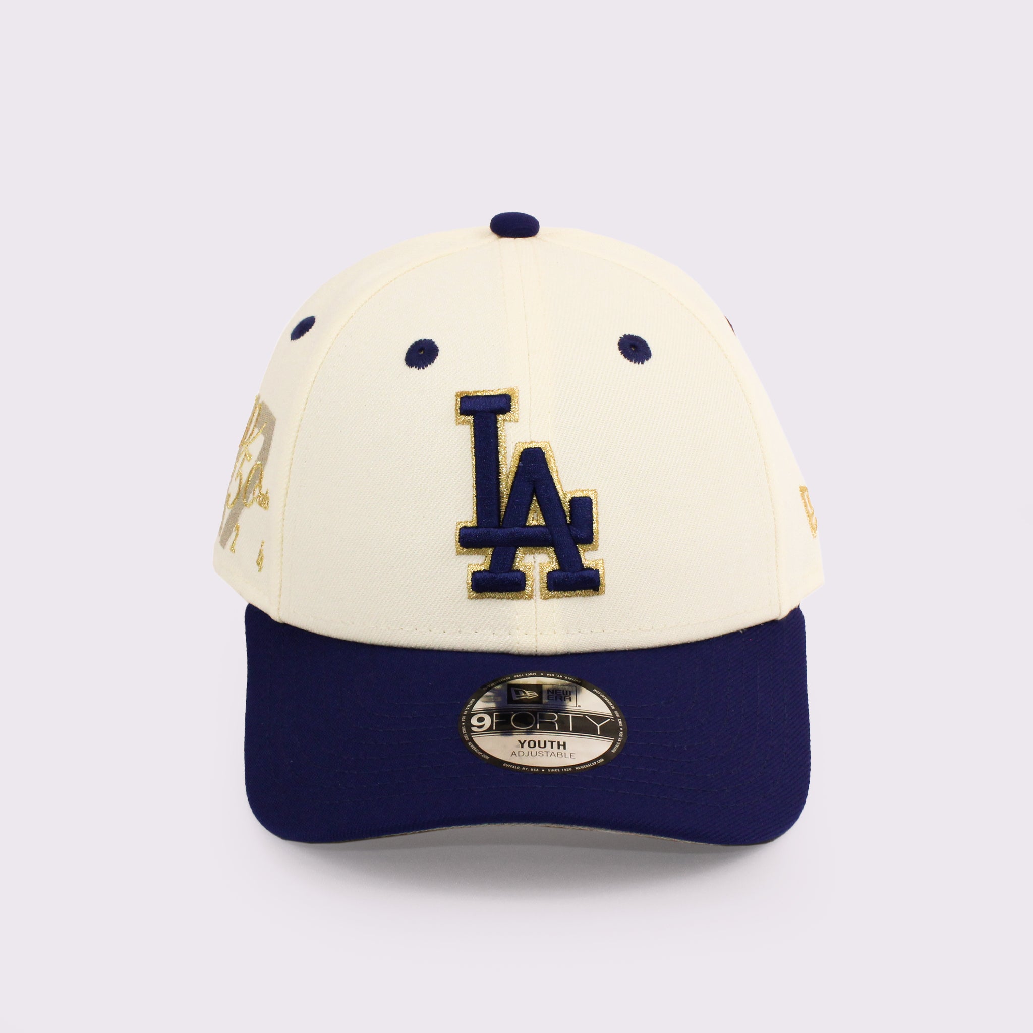 NEW ERA キッズ Youth 9FORTY Los Angeles Dodgers 50-50 Club Pack ロサンゼルス・ドジャース クロームホワイト ダークロイヤルバイザー