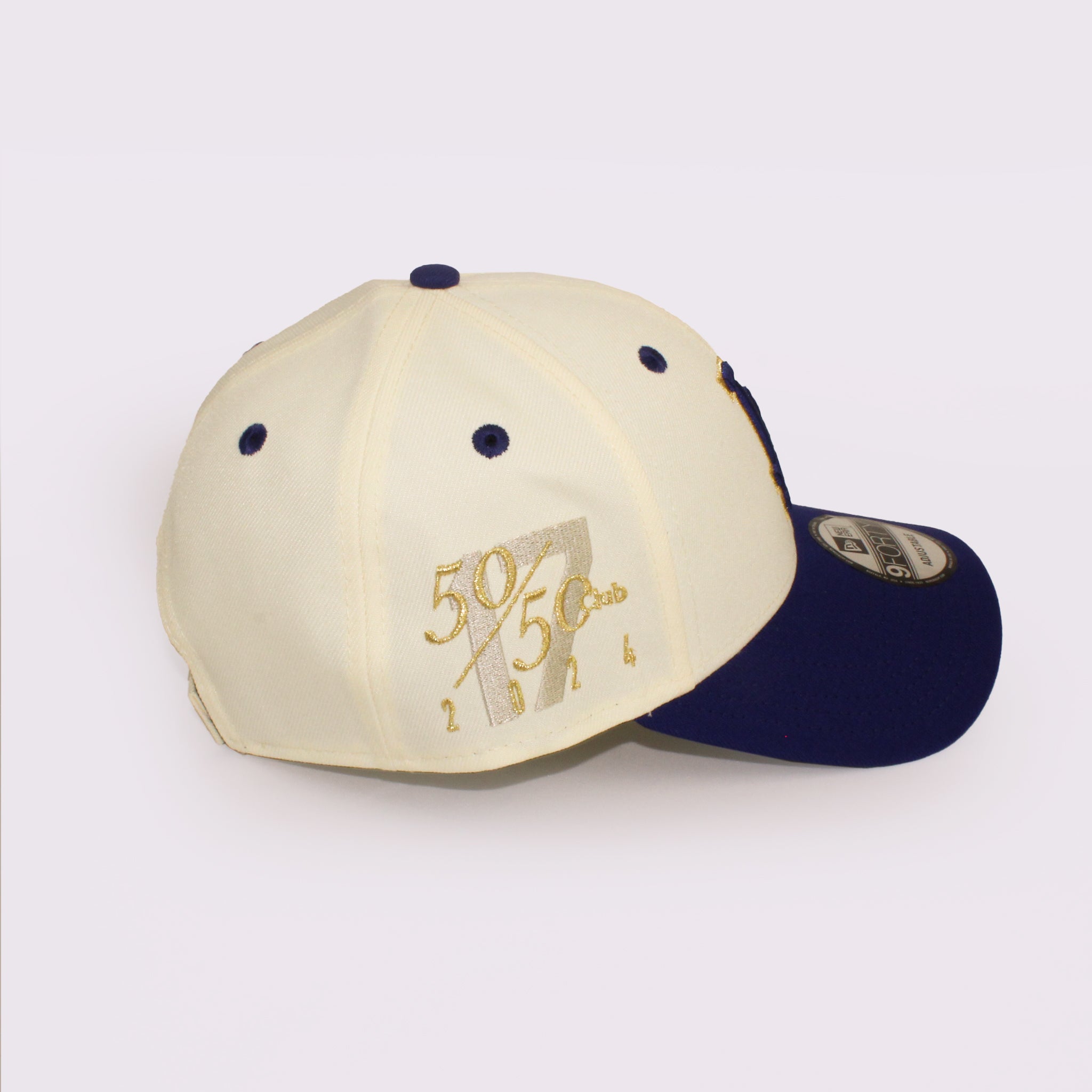 NEW ERA 9FORTY Los Angeles Dodgers 50-50 Club Pack ロサンゼルス・ドジャース クロームホワイト ダークロイヤルバイザー