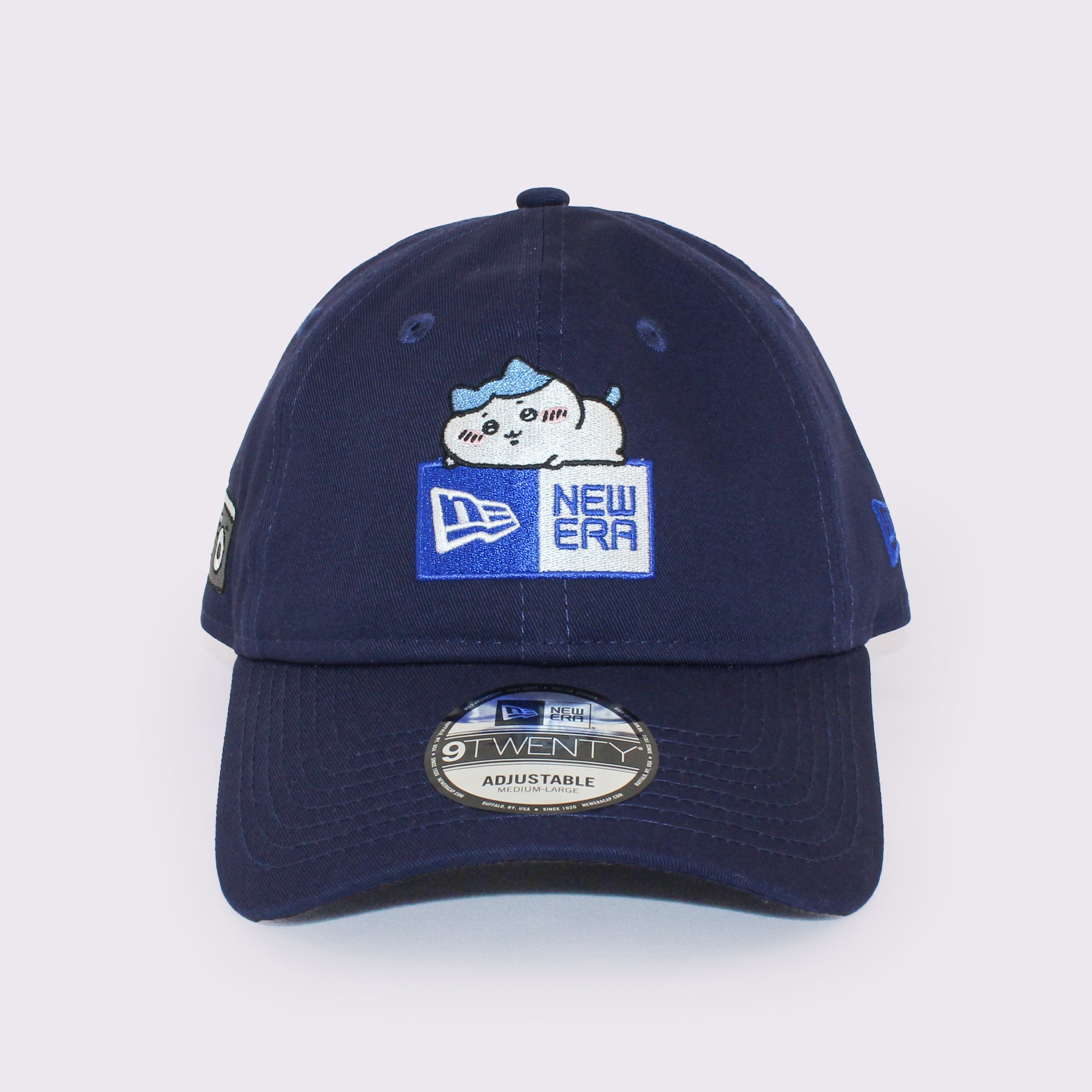 NEW ERA 9TWENTY ちいかわ / ボックスロゴ ハチワレ ライトネイビー