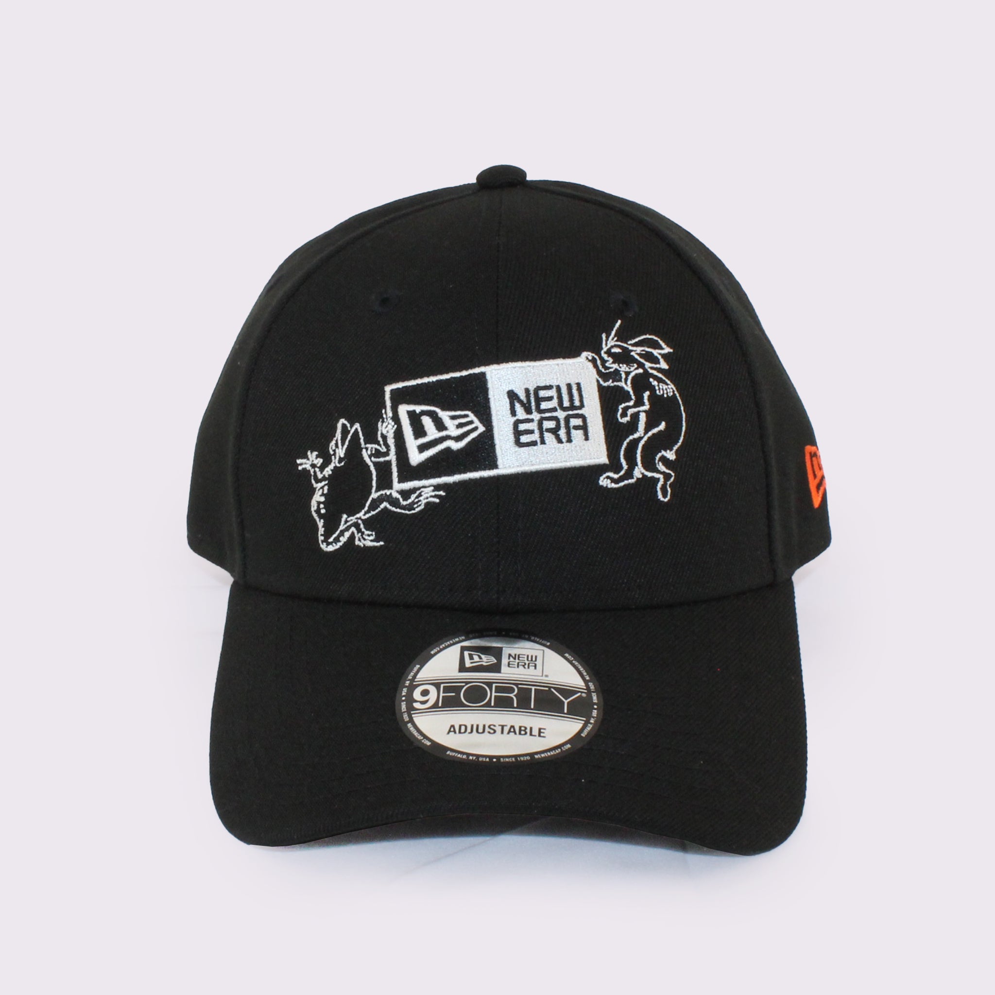 NEW ERA 9FORTY 鳥獣戯画 ボックスロゴ ブラック