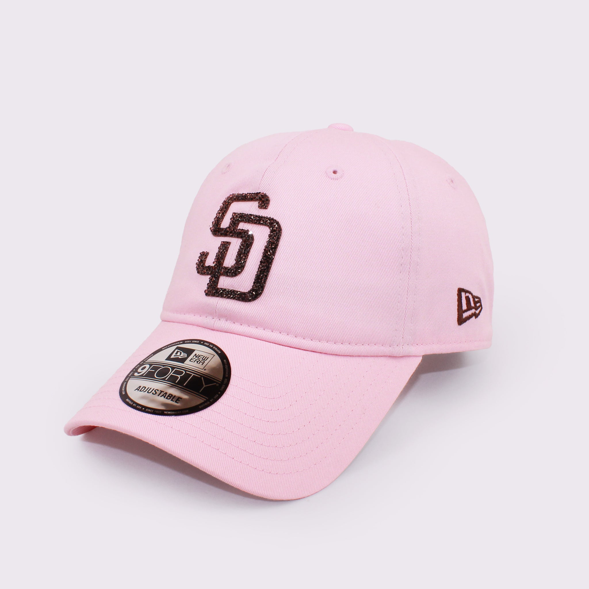 NEW ERA 9FORTY アンストラクチャード Unstructured Beads Logo ビーズロゴ サンディエゴ・パドレス ピンク