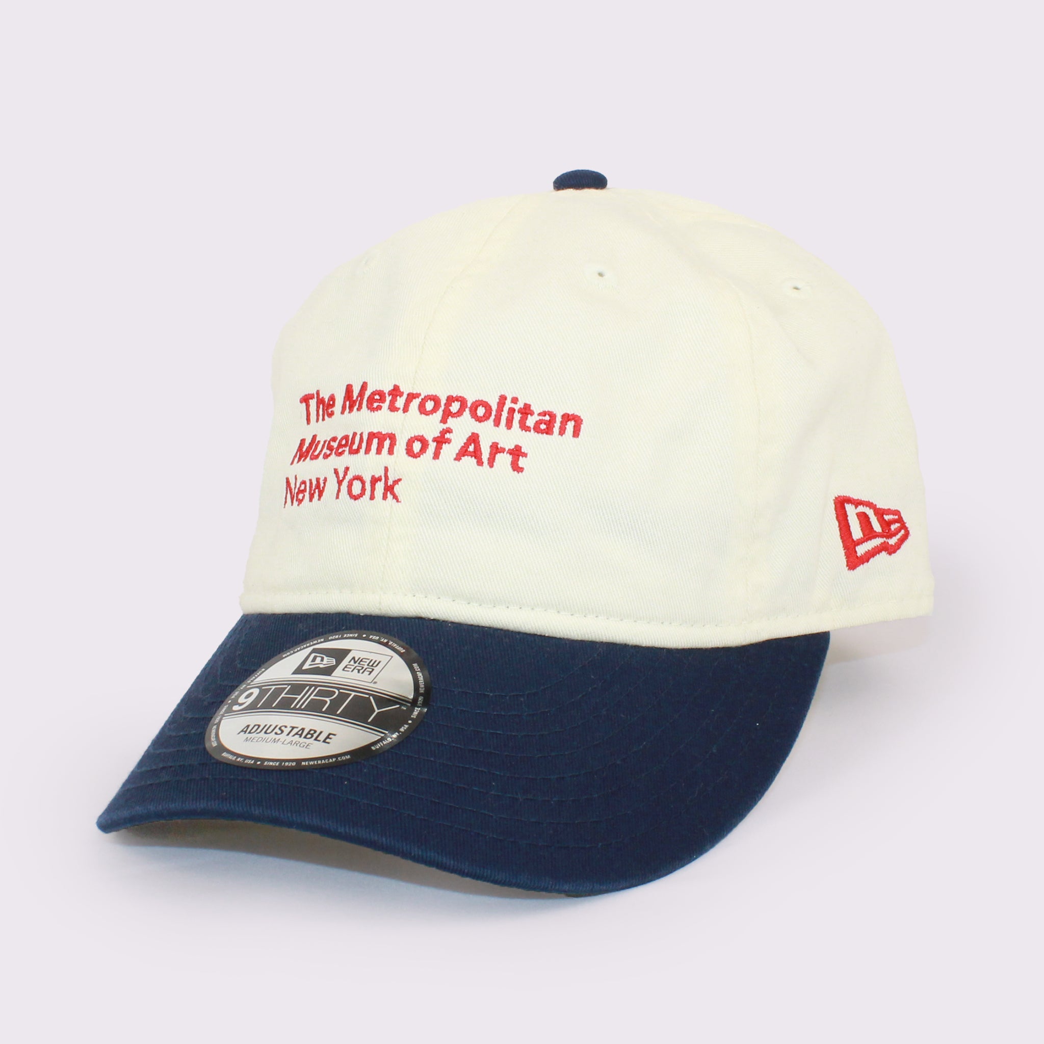 NEW ERA 9THIRTY The Met レザーストラップ クローム オーシャンサイドブルーバイザー