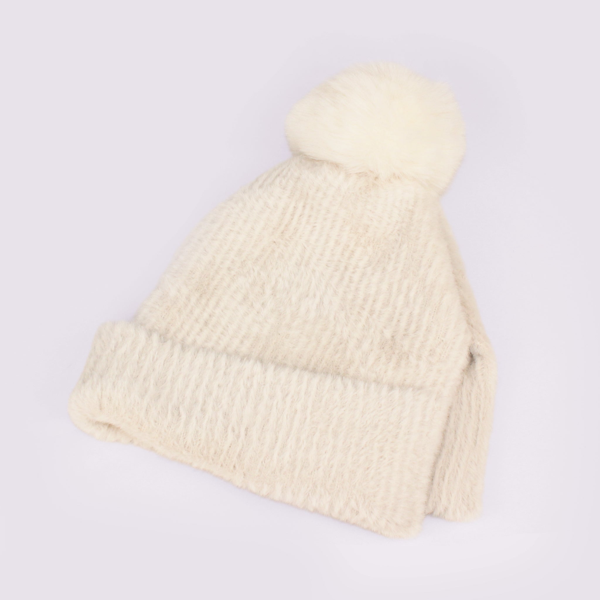 ヘアリーラップニット