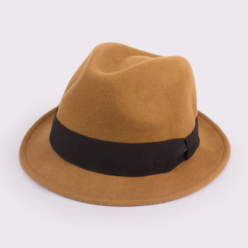 グログラン巻きマニッシュ 中折れハット