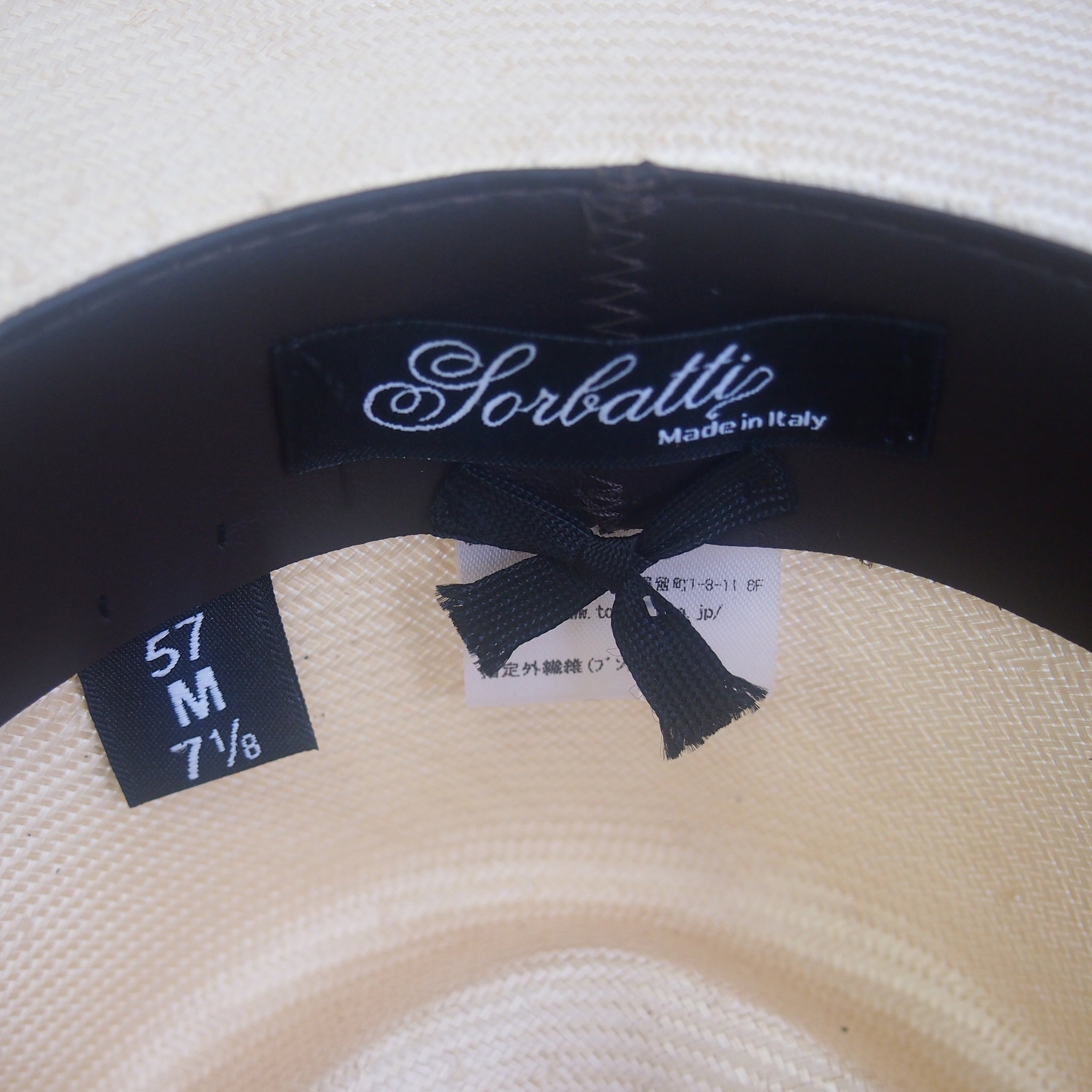 【Sorbatti/ソルバッティ】中折れ ブンタール帽 1622 パナマ ストローハット