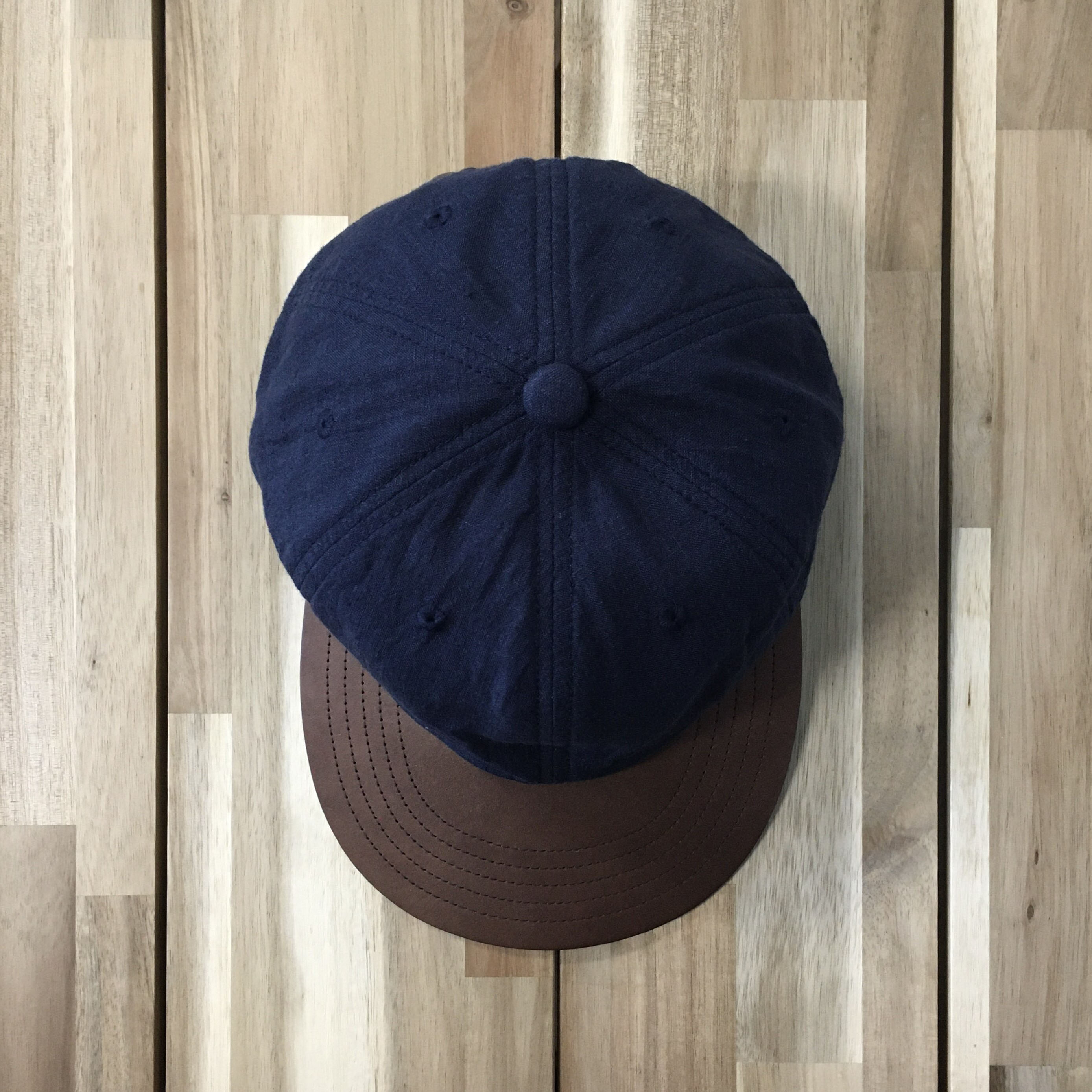 morno № 724513 レザー×リネンB.B.キャップ