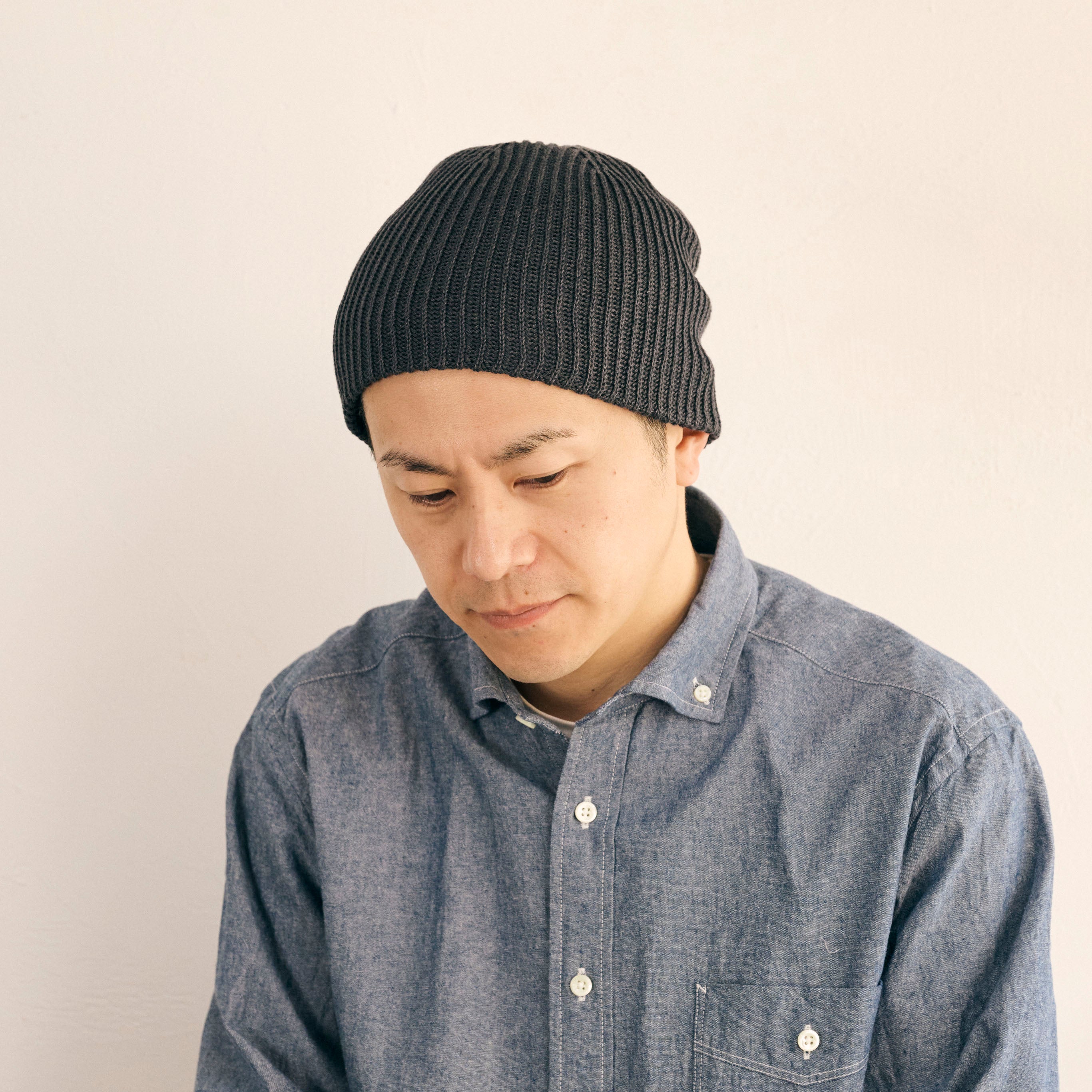 morno № 724525 綿麻ニットビーニー