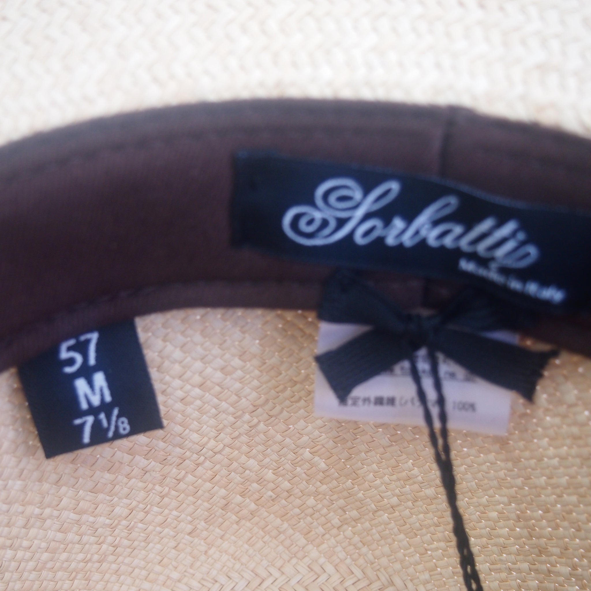 【Sorbatti/ソルバッティ】中折れ パナマ帽子 1614