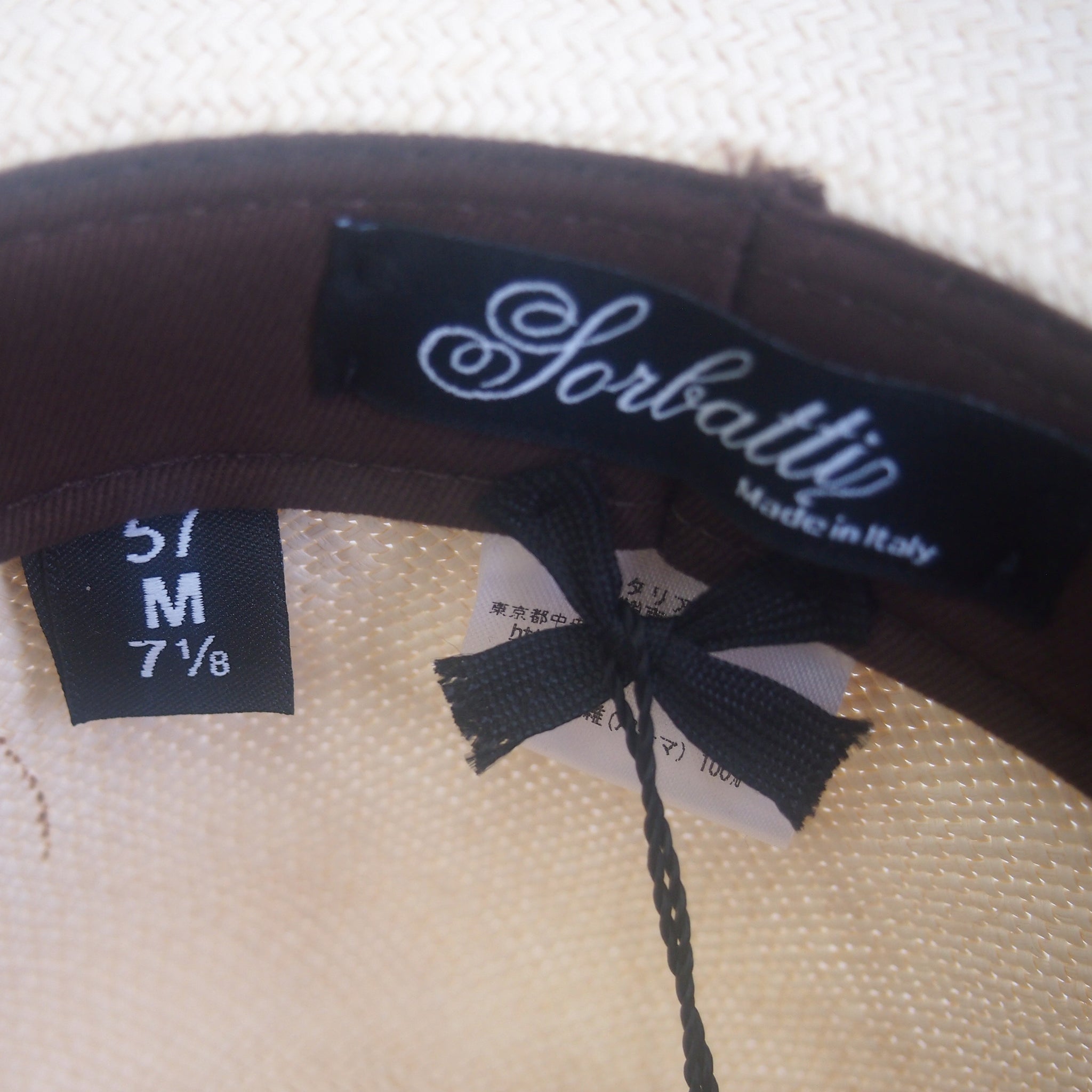 【Sorbatti/ソルバッティ】中折れ パナマ帽子 1614