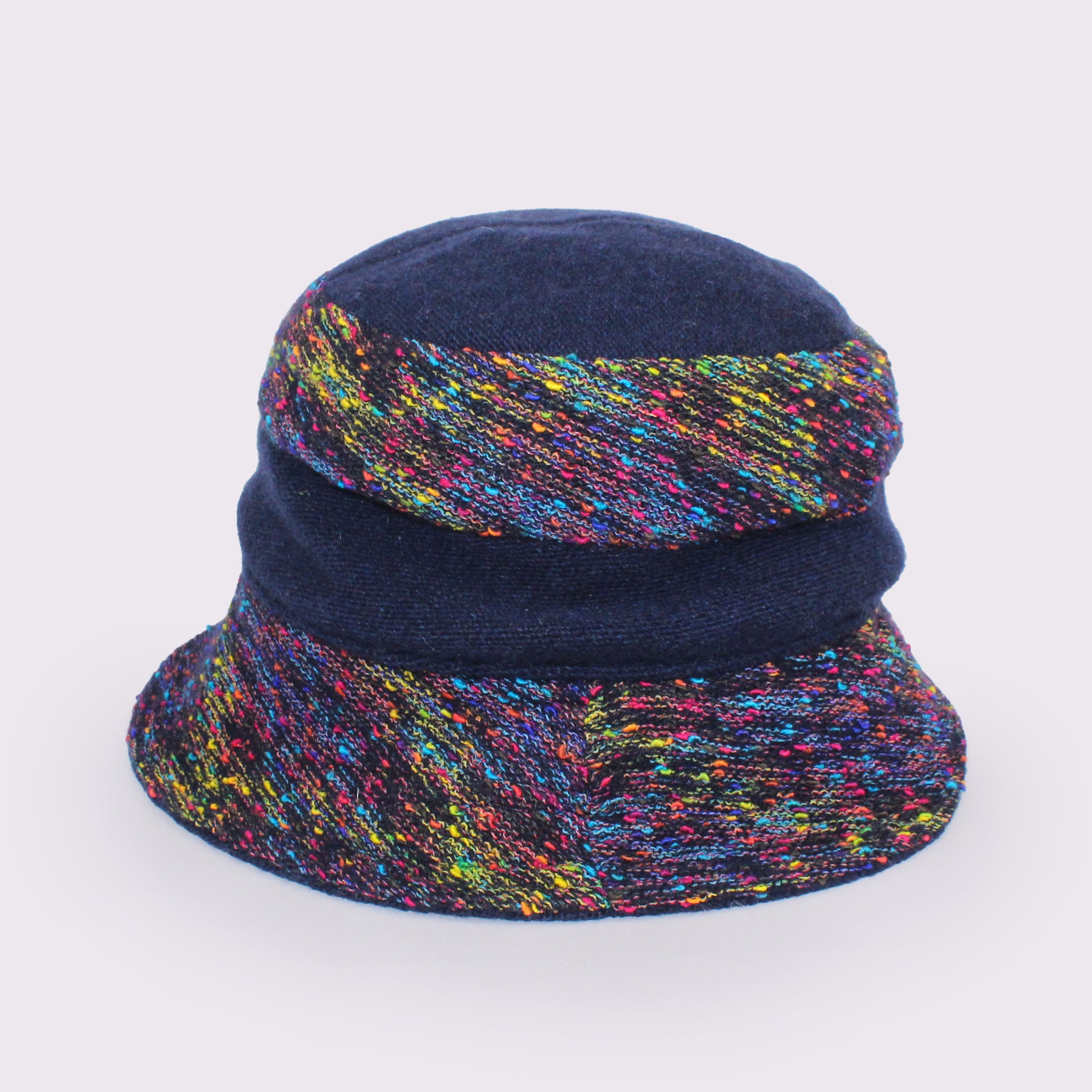 ANGIOLO FRASCONI ネップツイードサファリハット