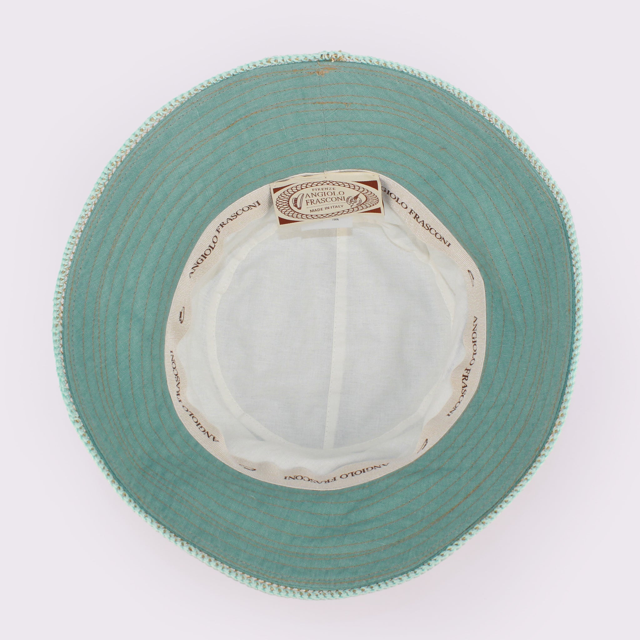 ANGIOLO FRASCONI ジュートリボンクロッシェ 13678