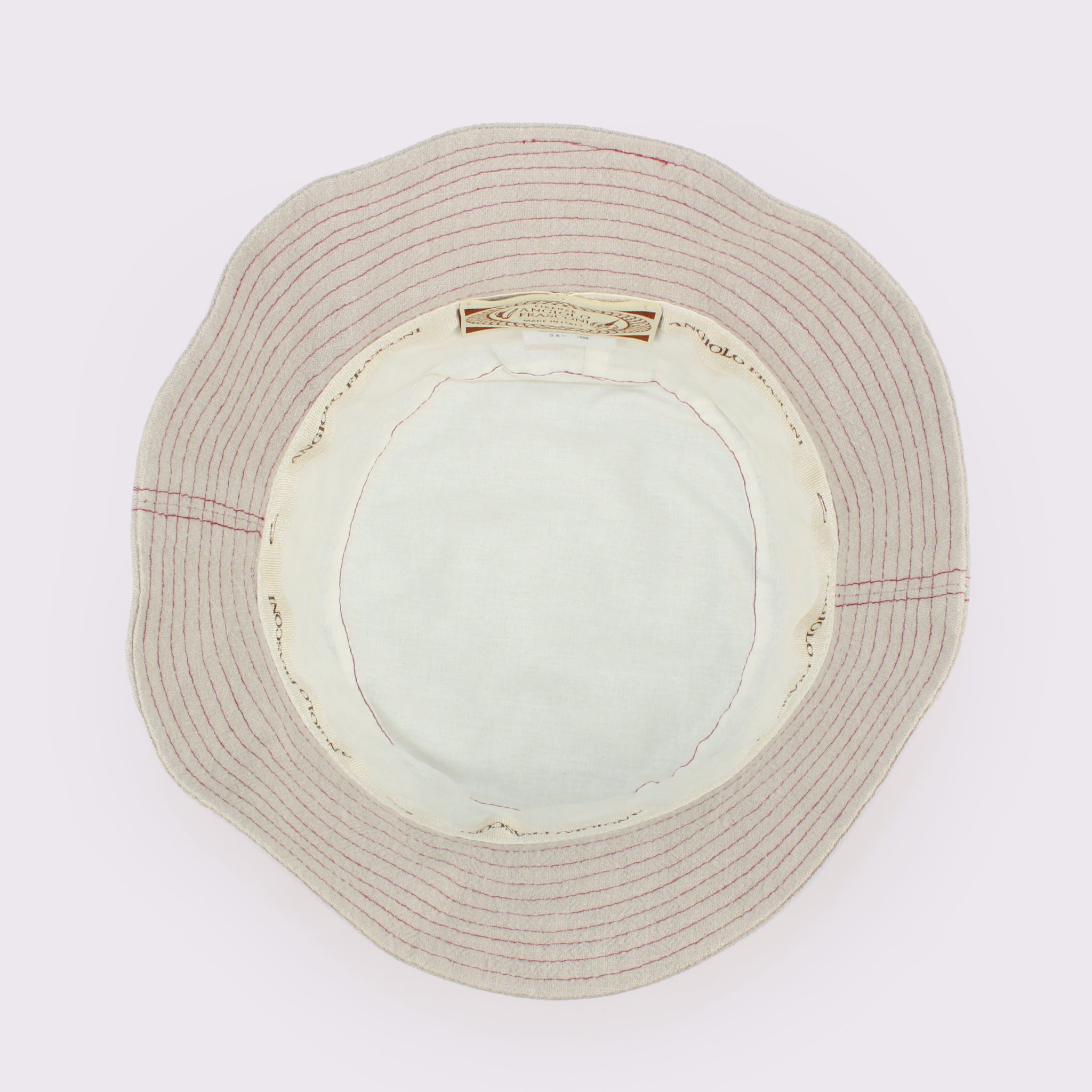 ANGIOLO FRASCONI ラミー花柄刺繍バケットハット 13878