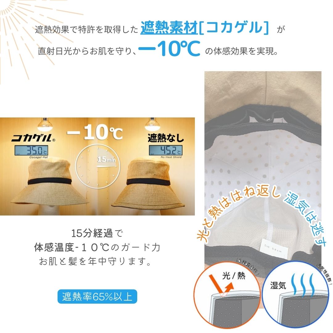 【公式】コカゲル ダブルブリムハット / 帽子専門店 ATRENA(アトレナ)オンラインストア