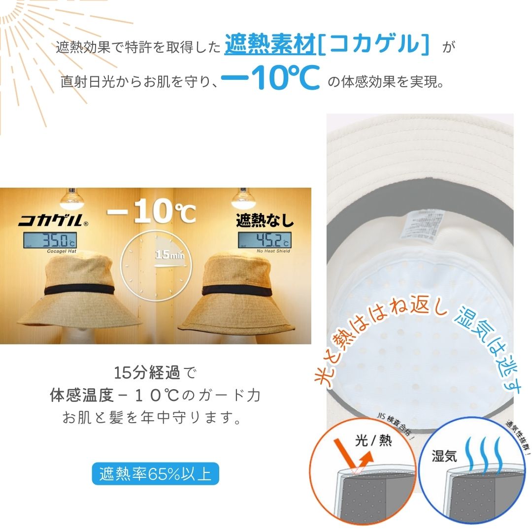 【公式】コカゲル マシンウォッシュ サハリハット / 帽子専門店 ATRENA(アトレナ)オンラインストア