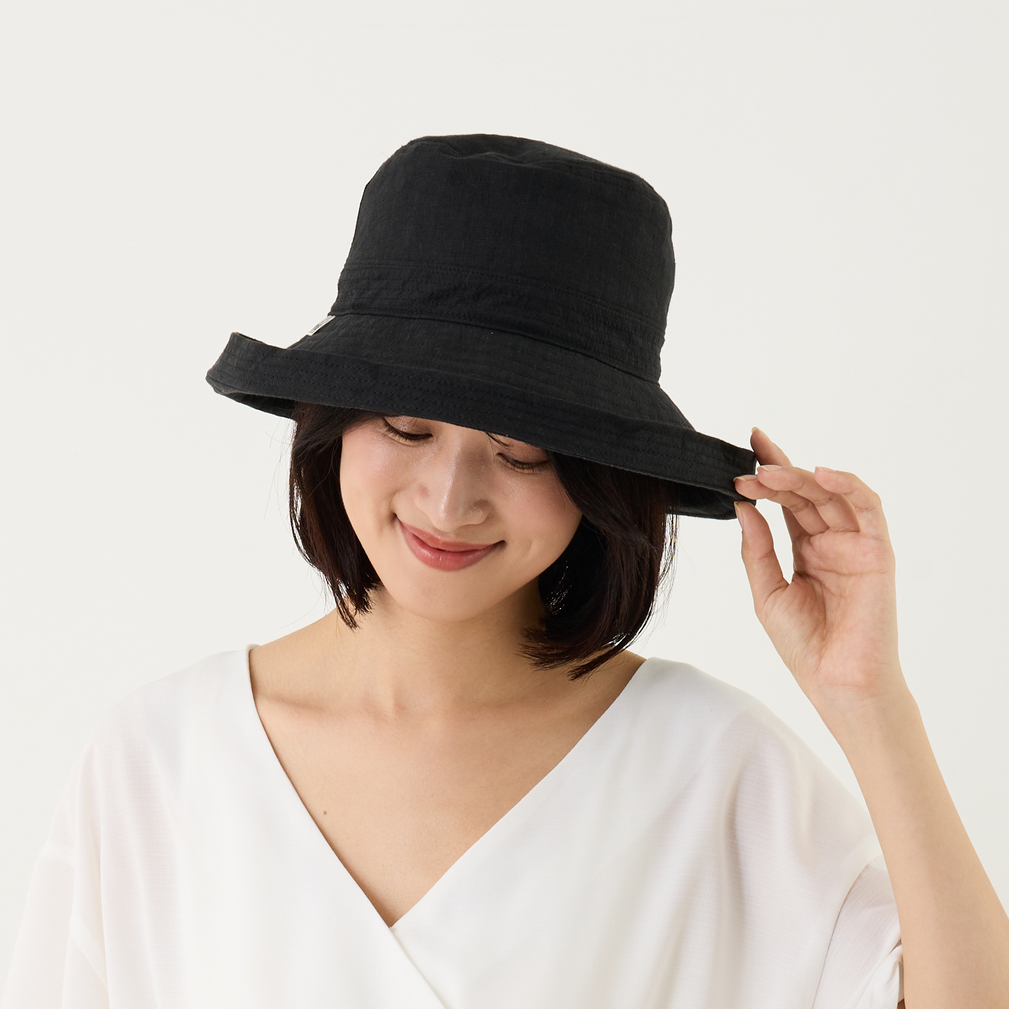 【公式】コカゲル (ATRENA限定 / UV100%カット)リネンエッジアップハット / 帽子専門店 ATRENA(アトレナ)オンラインストア