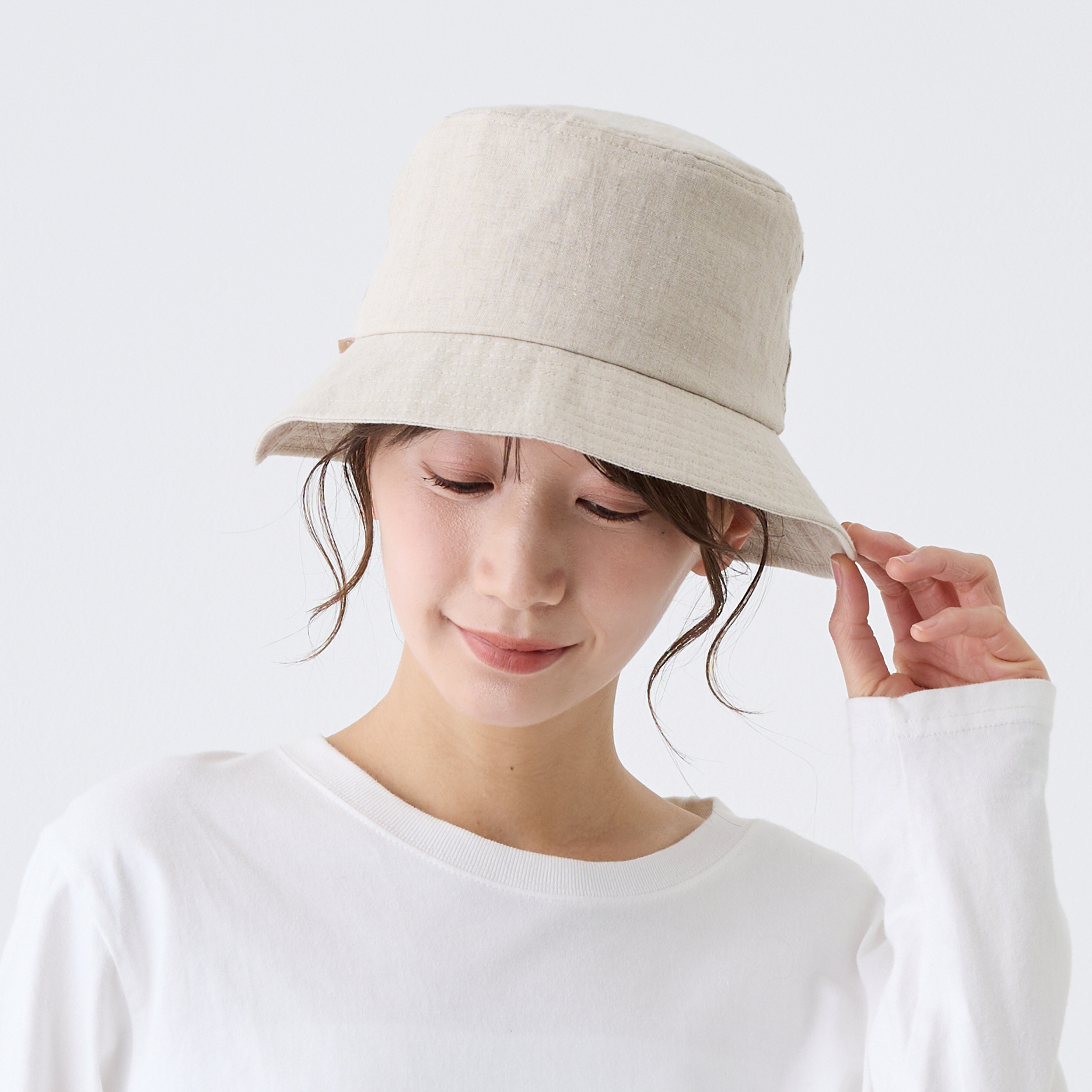 【公式】コカゲル (ATRENA限定 / UV100%カット)リネンバケット / 帽子専門店 ATRENA(アトレナ)オンラインストア