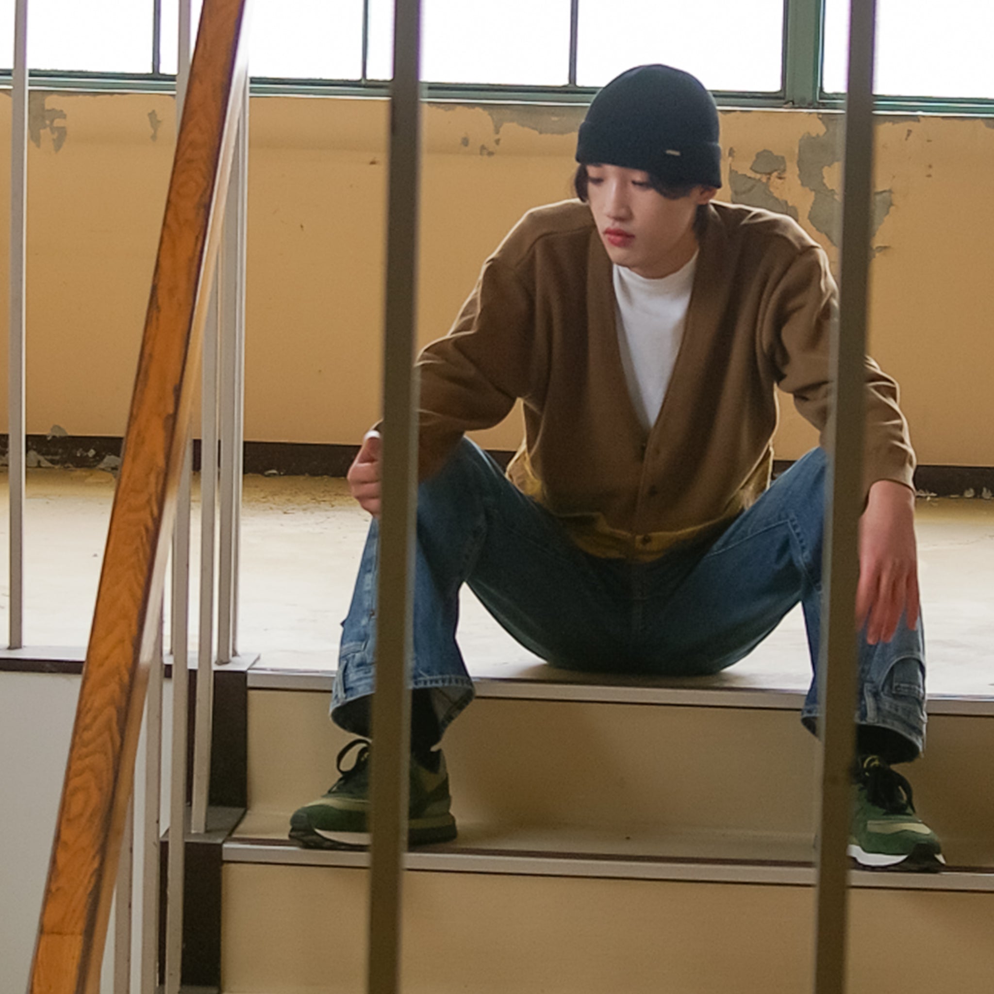 【HKD/花澤ニットデザイン】波柄カーディガン