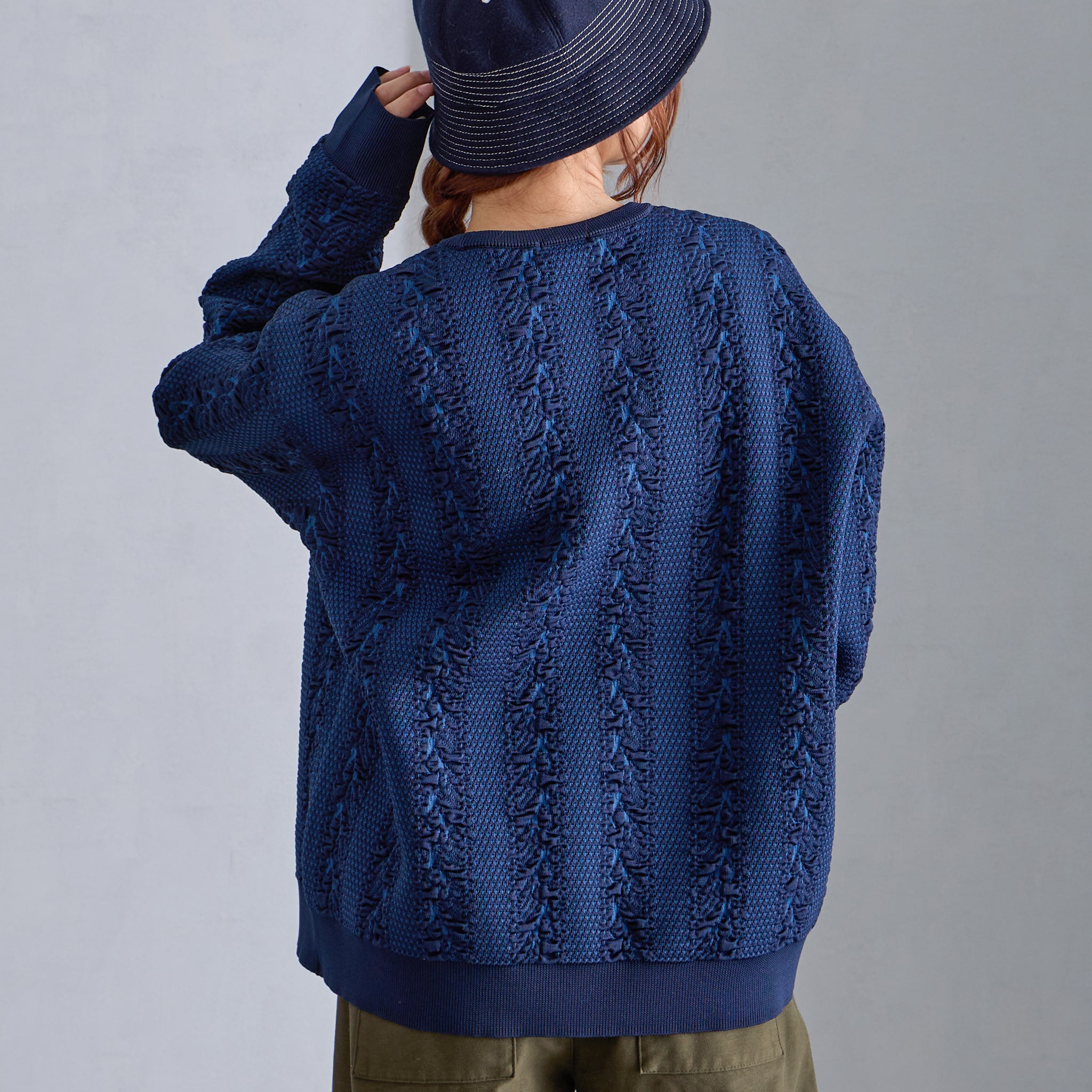 【HKD/花澤ニットデザイン】鳥柄プルオーバー